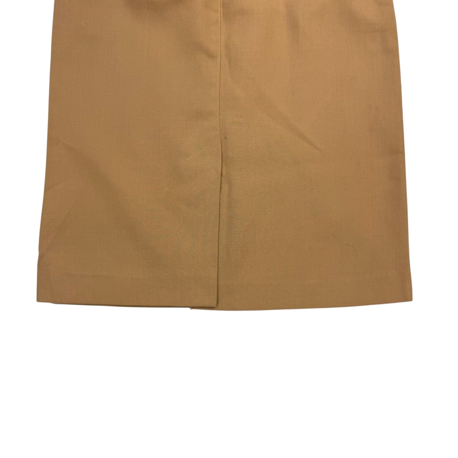 (W) Vintage Button Front Skirt Toffee