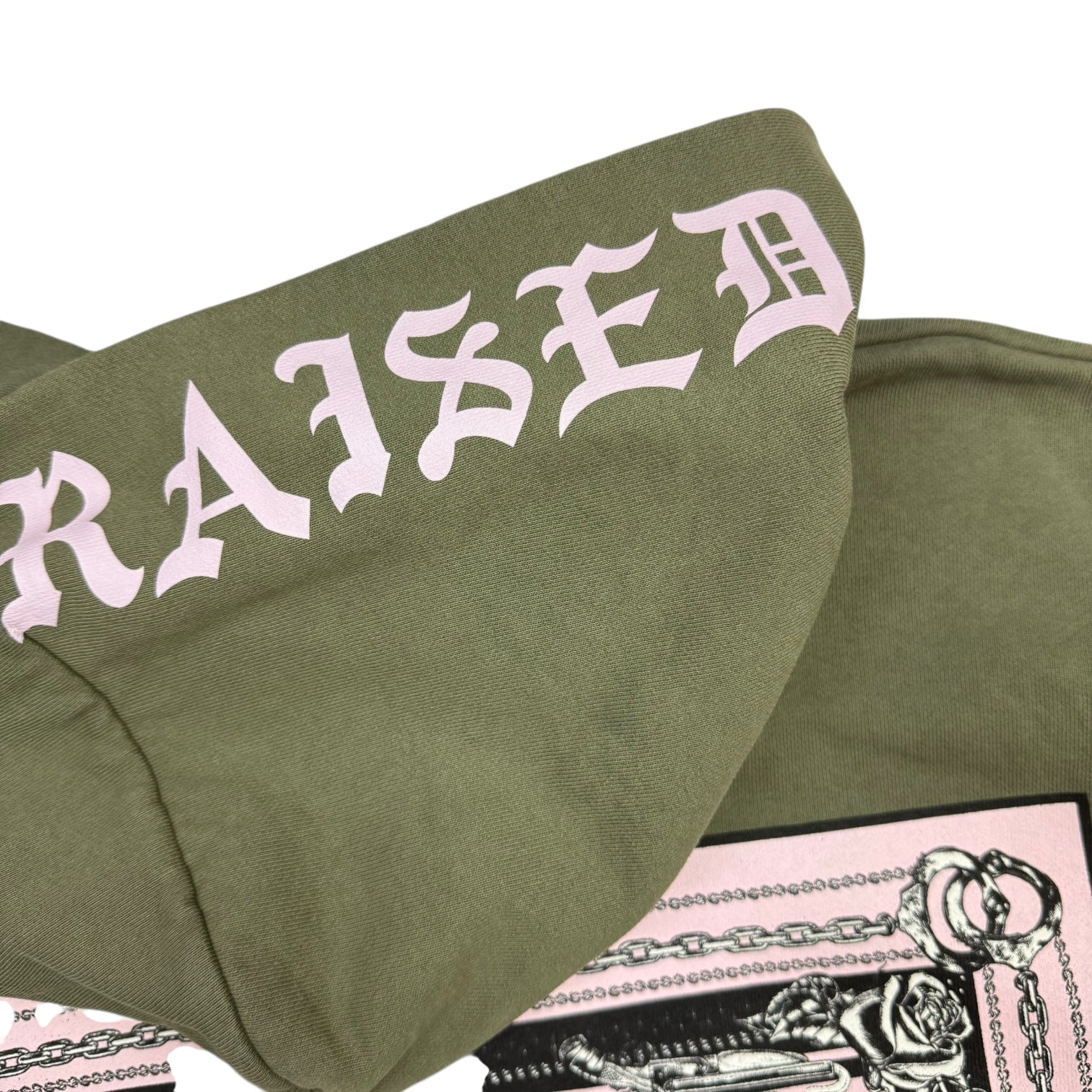 Born X Raised Flag Hoodie Olive Green