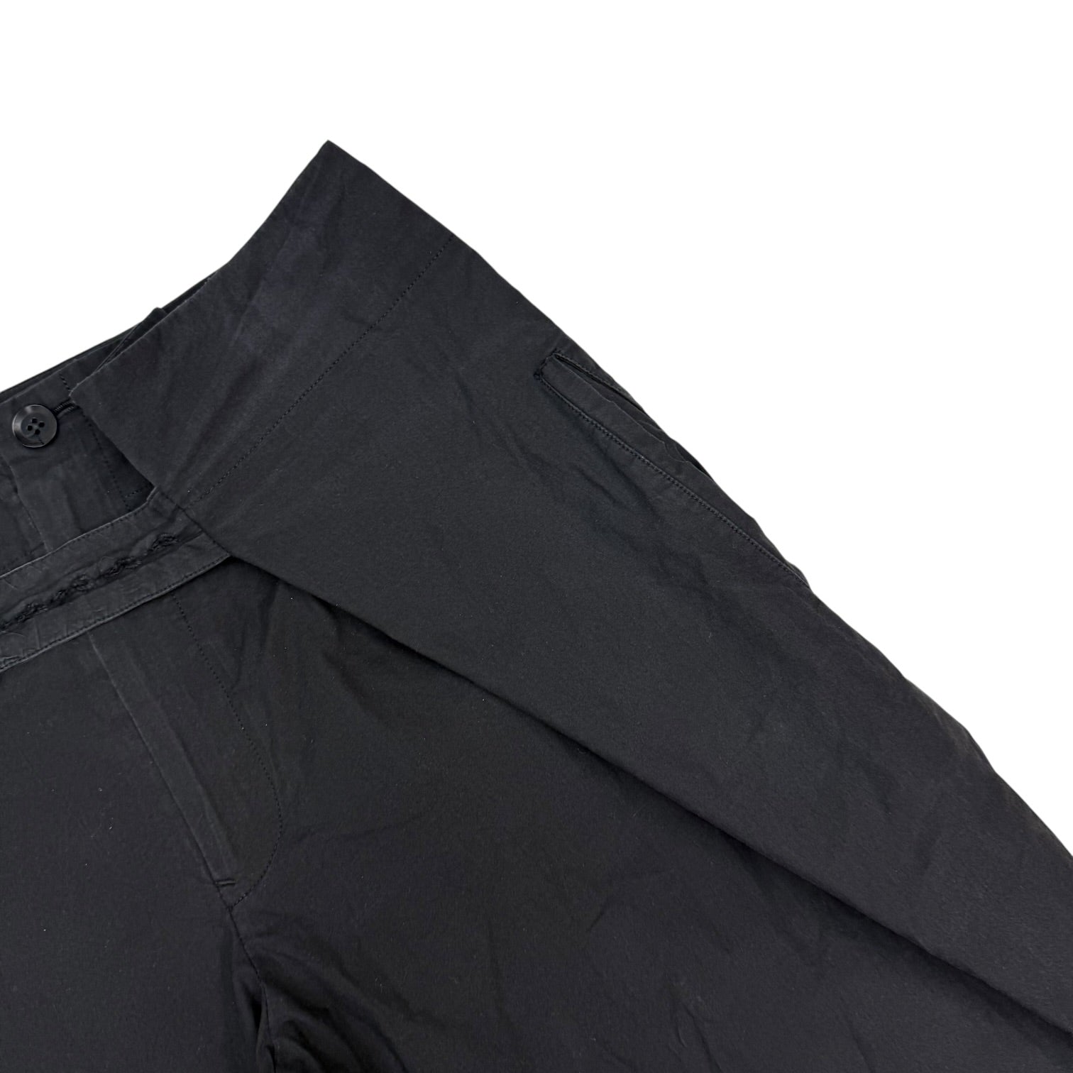 (W) Yohji Yamamoto + NOIR SS11 Cotton Trousers Black