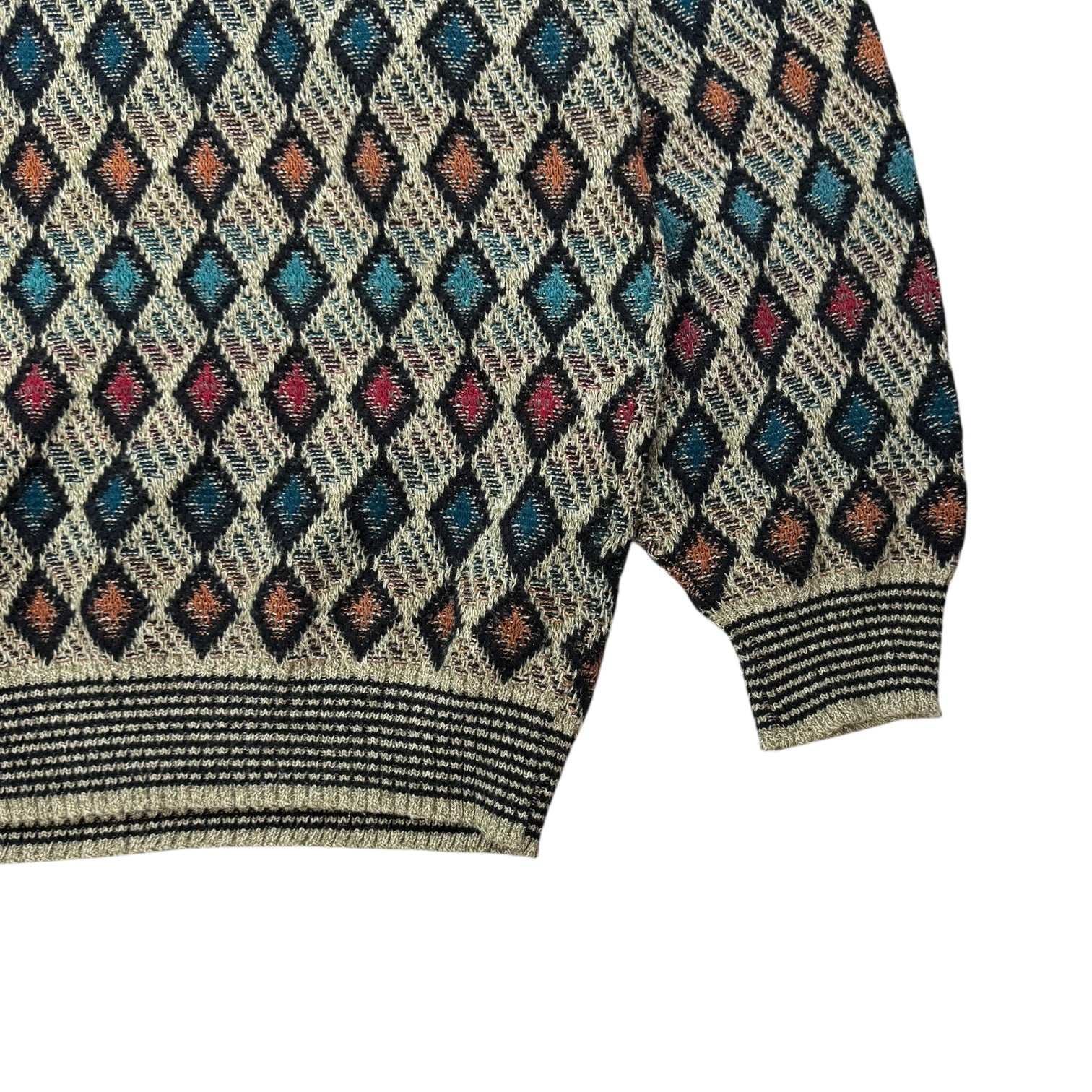 Vintage Diamond Knit Multicolour Sweater