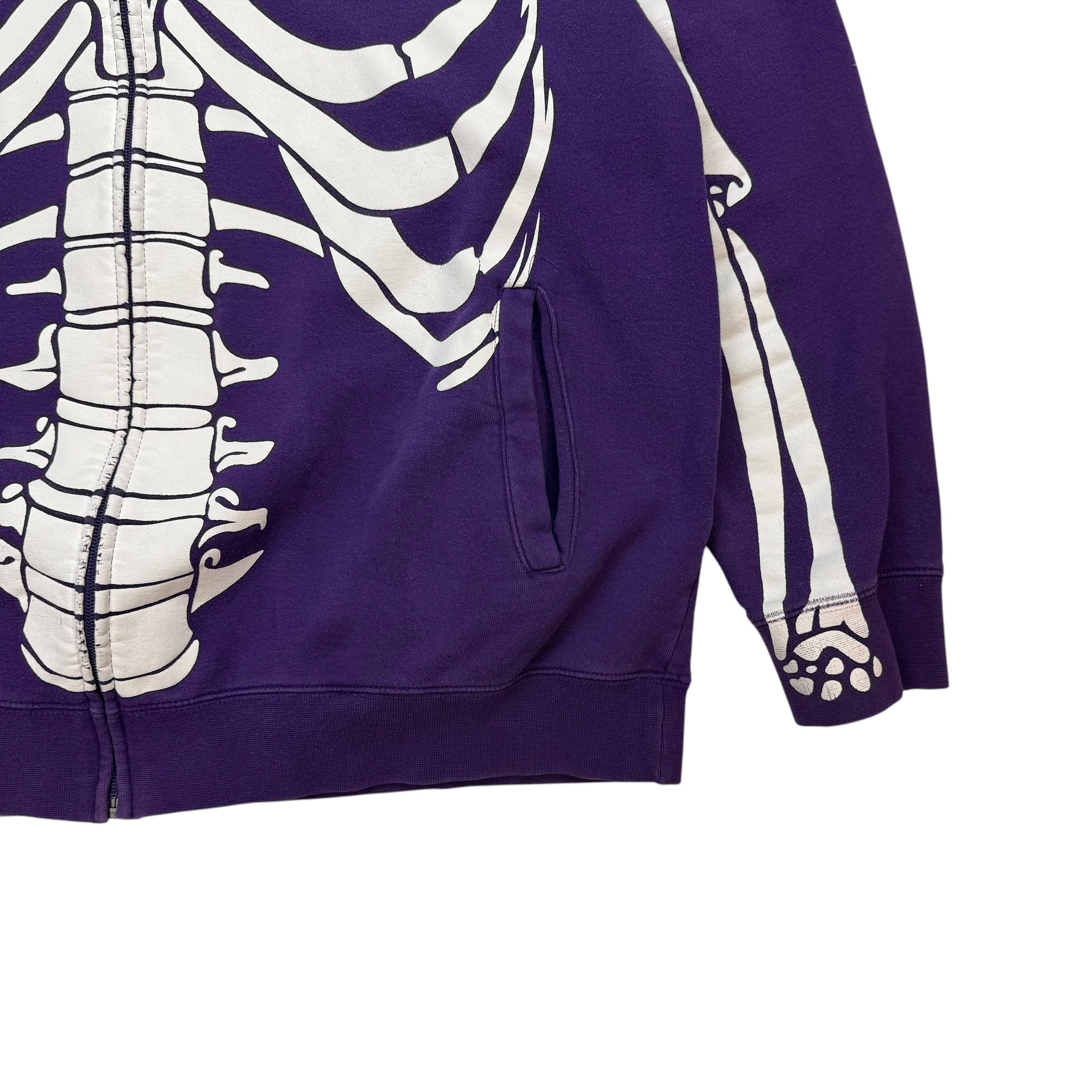 Vintage LRG Dead Serious Skull Full Zip Hoodie Purple