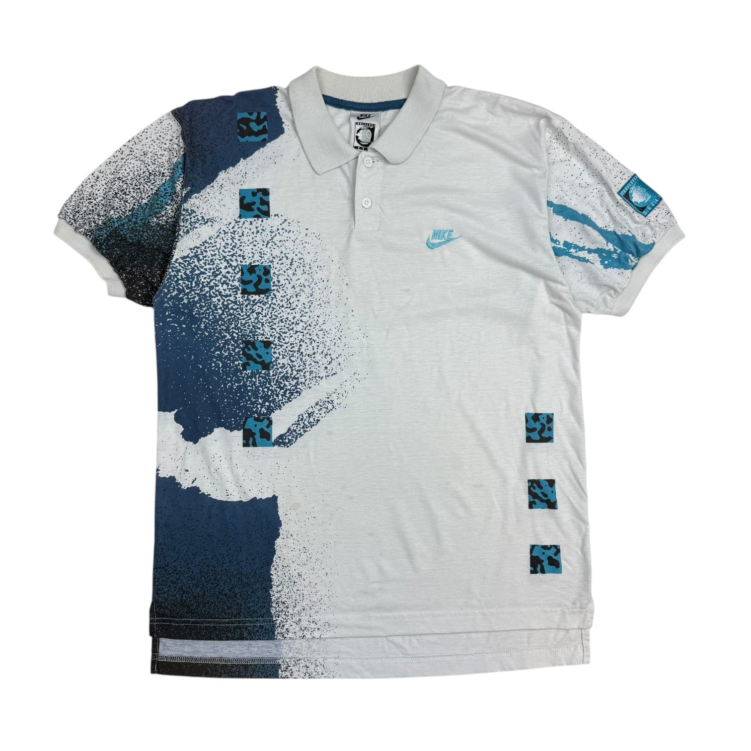 Vintage Nike Challenge Court Andre Agassi Polo Poison Frog