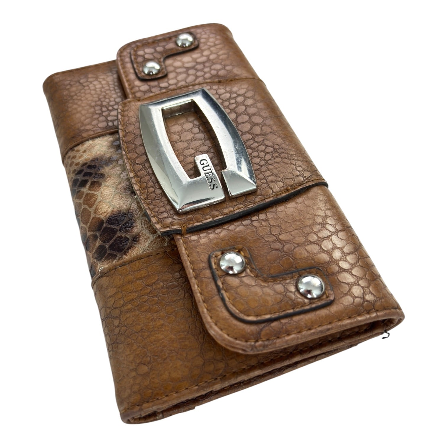 (W) Y2K Guess Snake Print Wallet