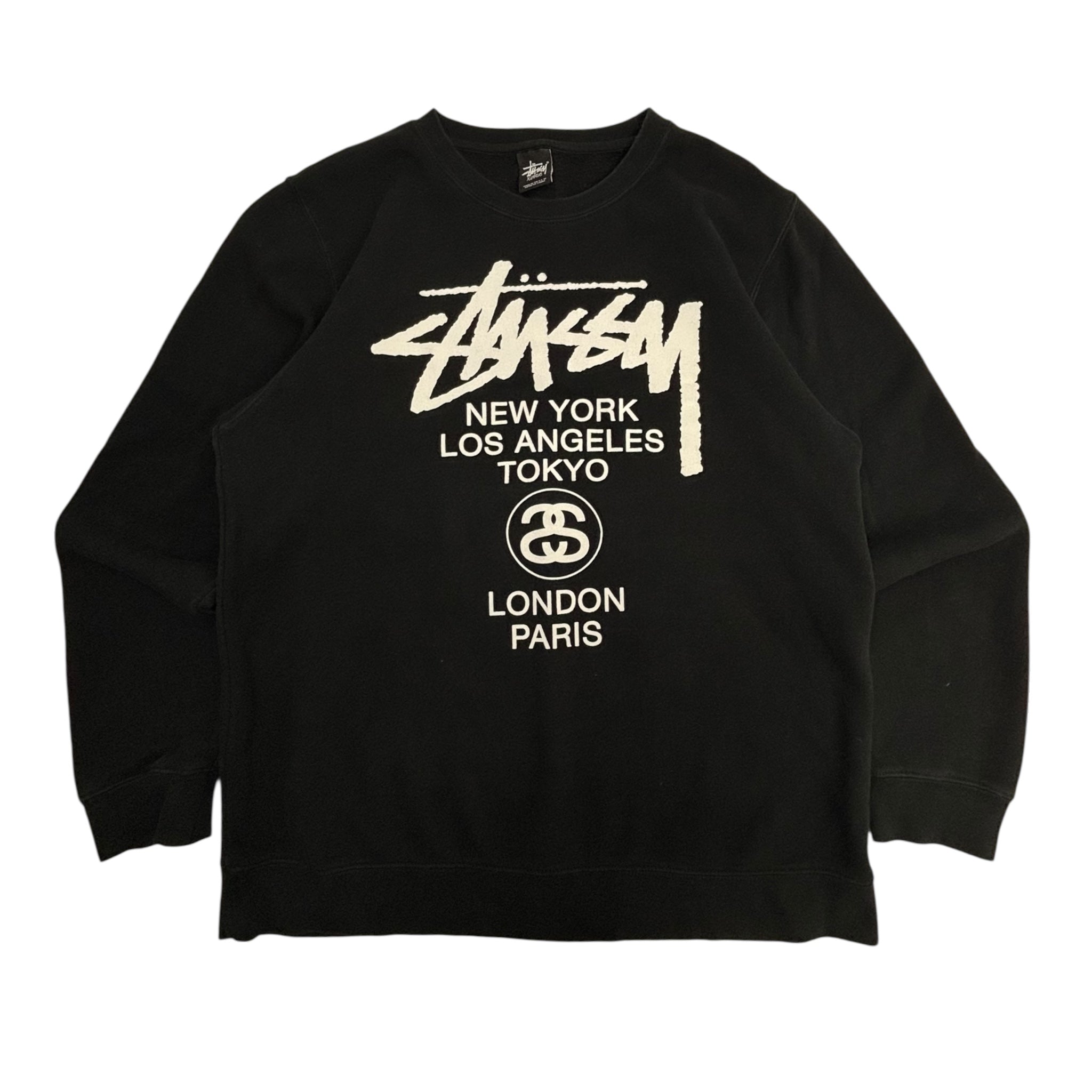 Stussy World Tour Crewneck Black