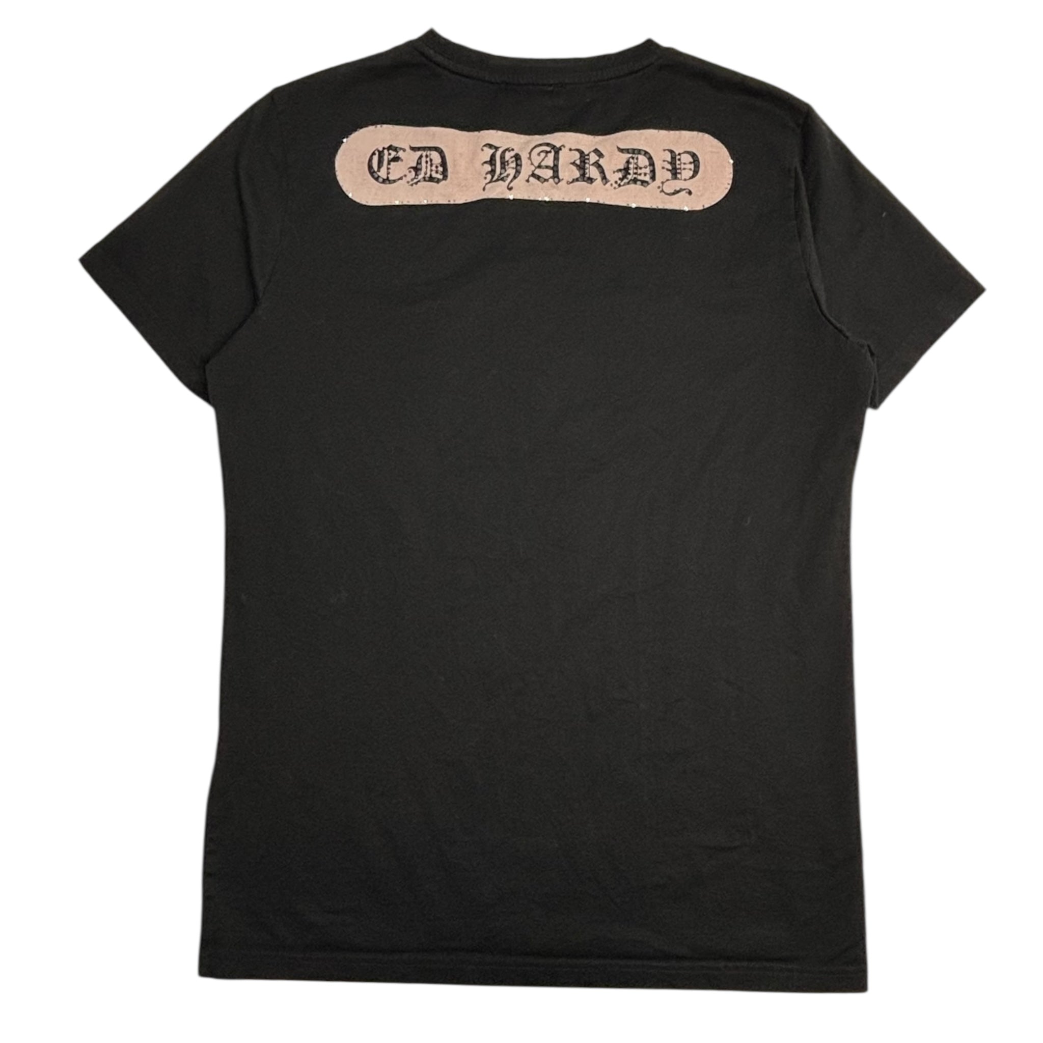 Vintage Ed Hardy Snowboard Rhinestone T-Shirt