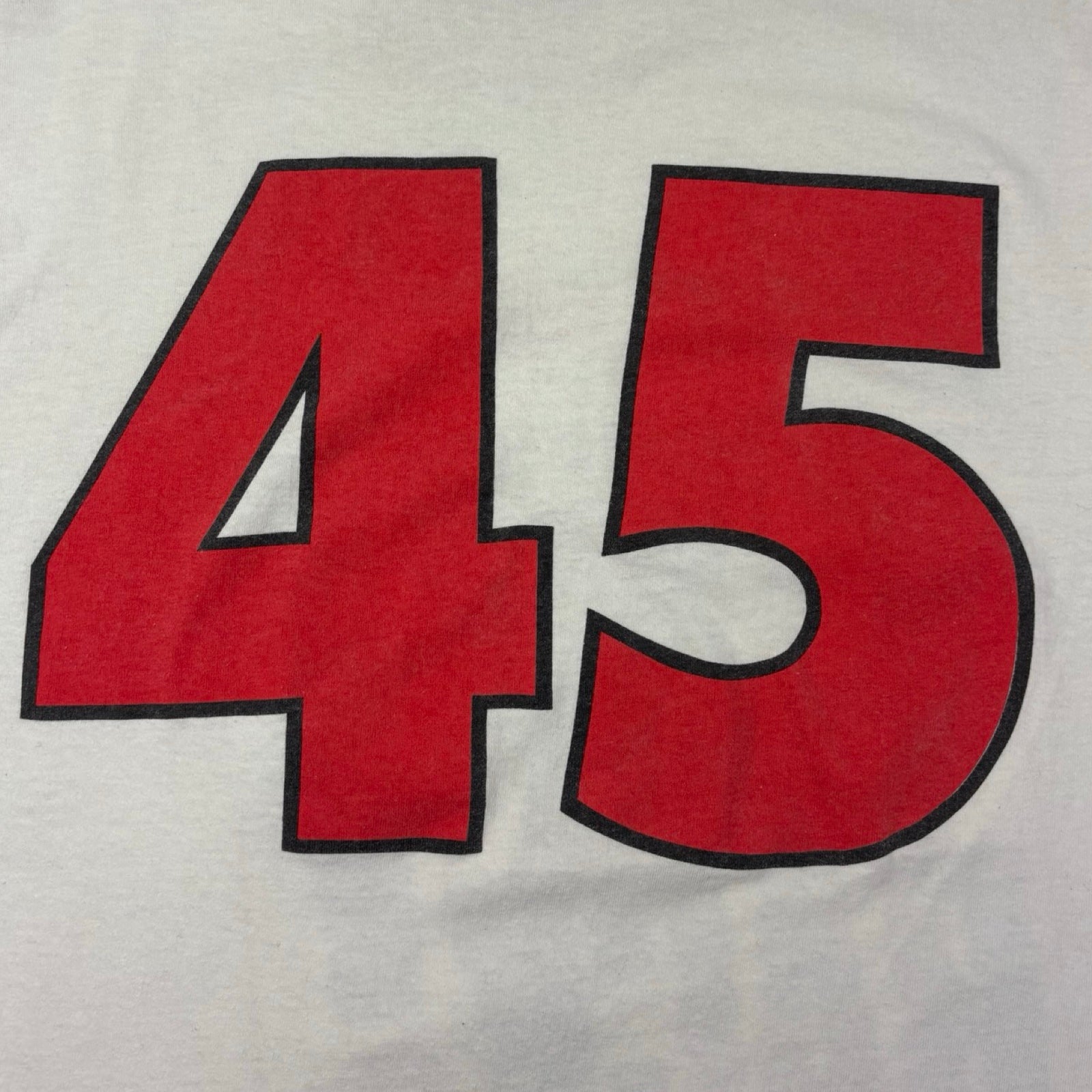 1995 Sunday Sun-Times Headline Michael Jordan “I’m Back” T-Shirt White