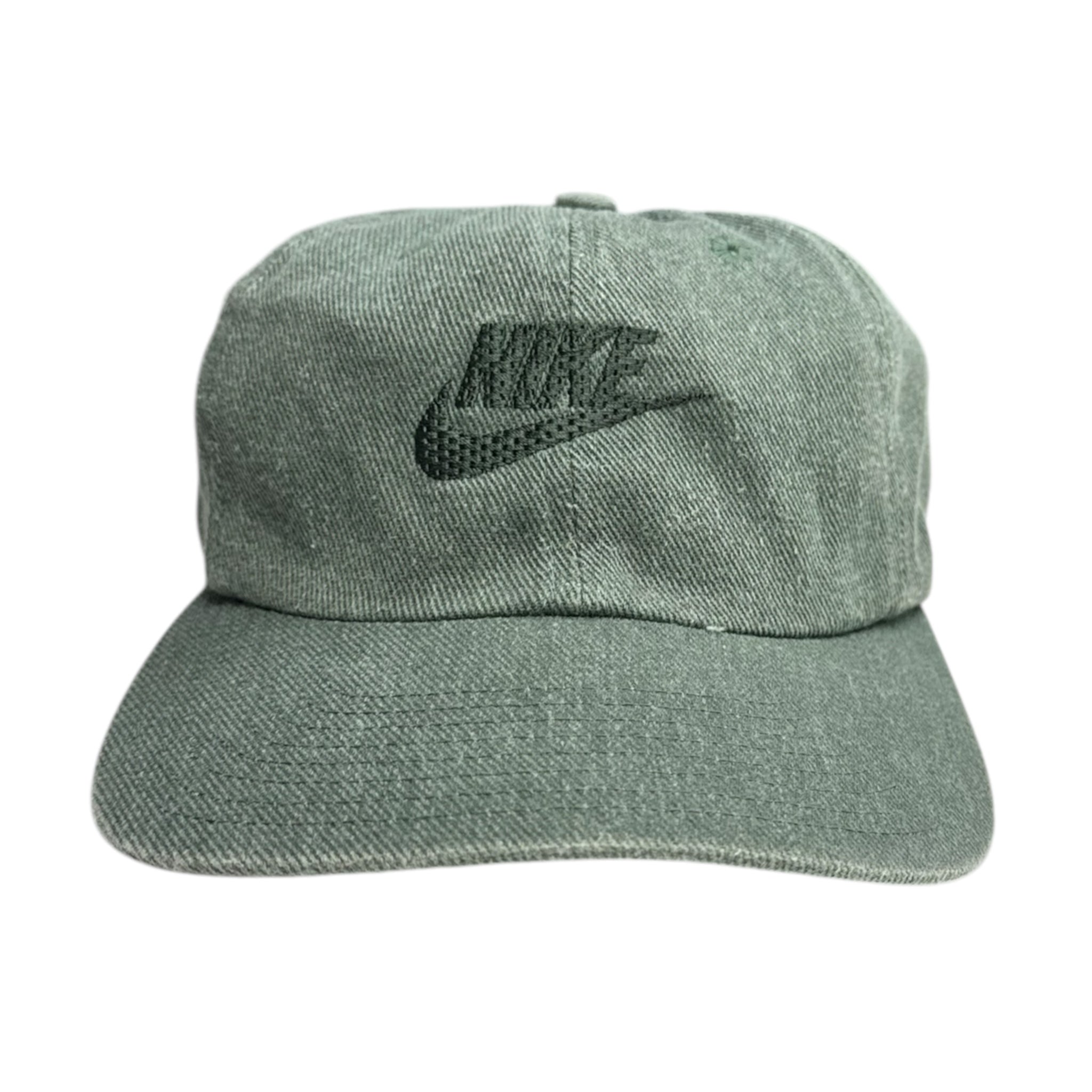 Vintage Y2K Nike Green Denim Color Hat