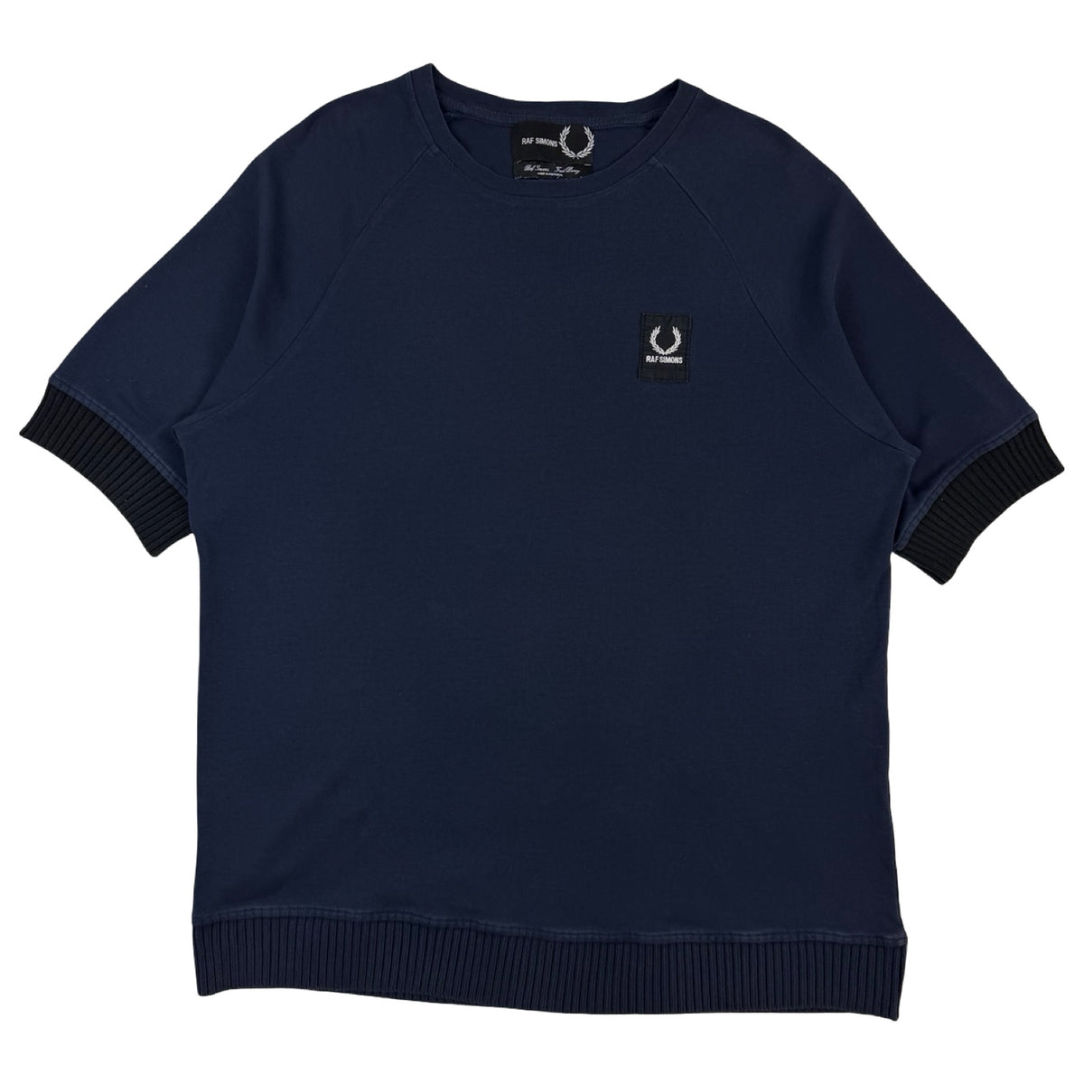 Raf Simons x Fred Perry Oversized Rib Cuff T-Shirt Navy
