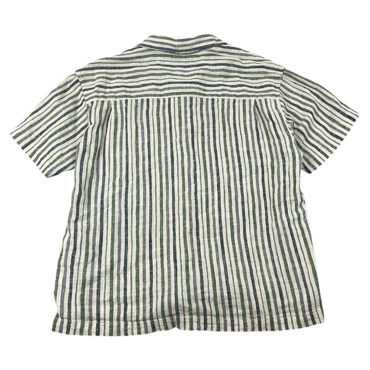Stussy Wrinkly Cotton Gauze SS Shirt in Stripe