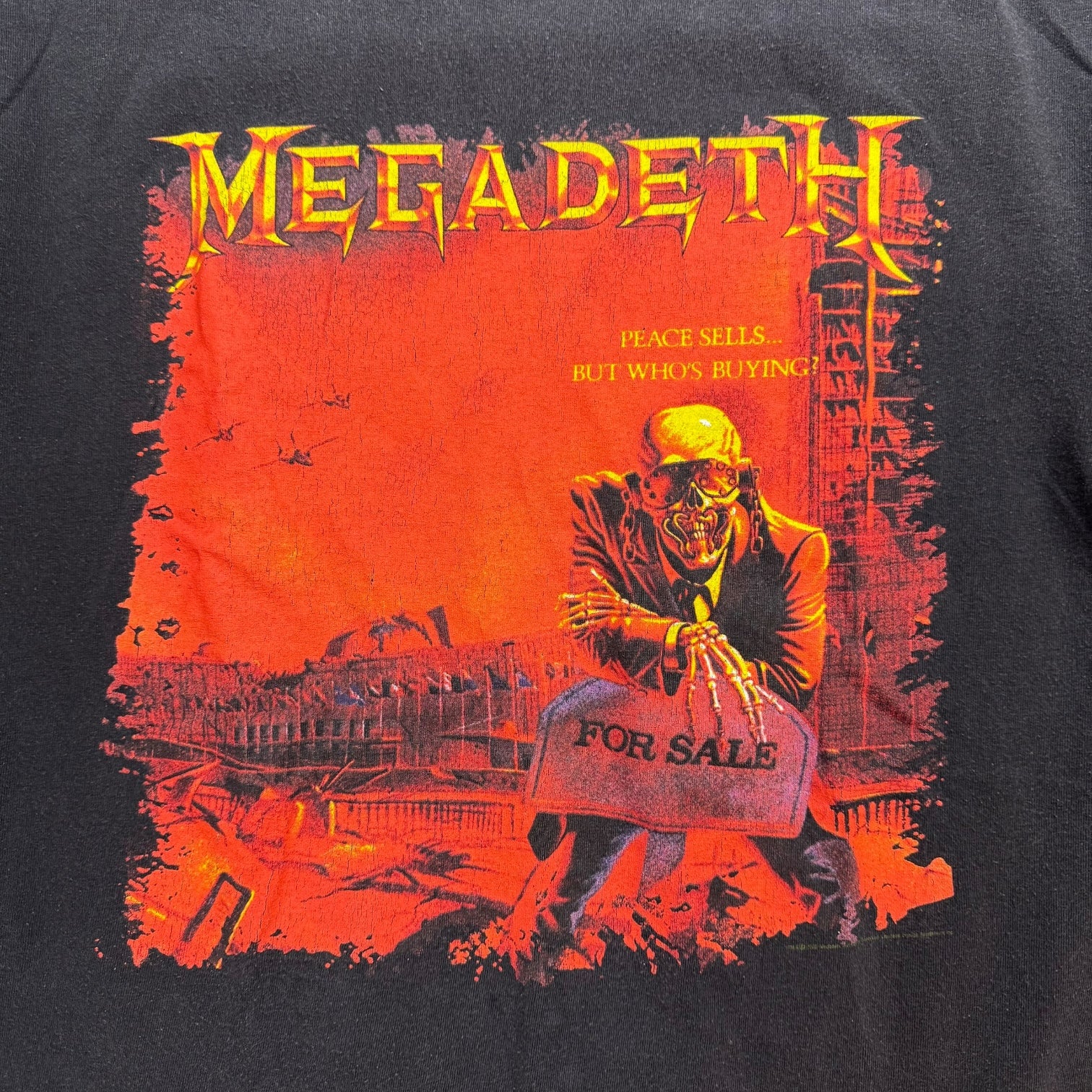 Vintage Megadeth Peace Sells.. Tee Black