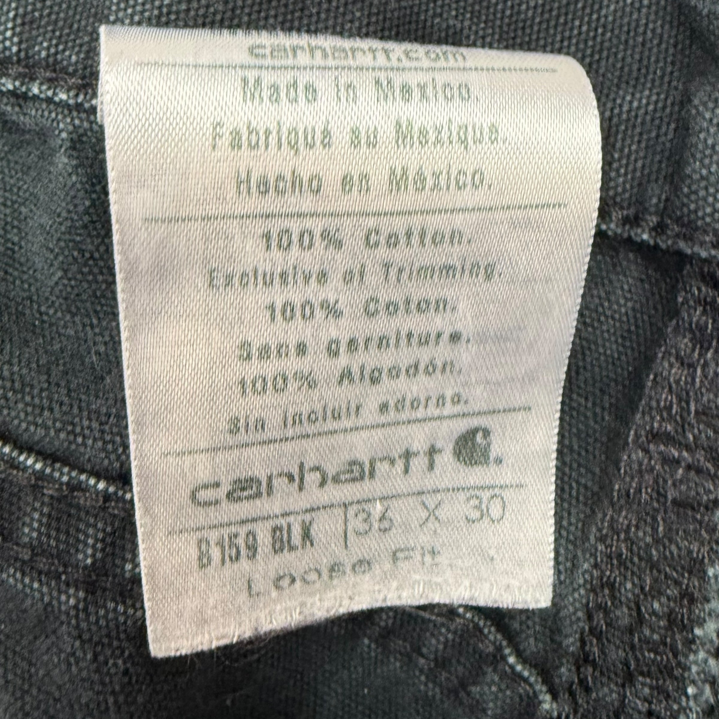 Vintage Carhartt Dungaree Pants Black