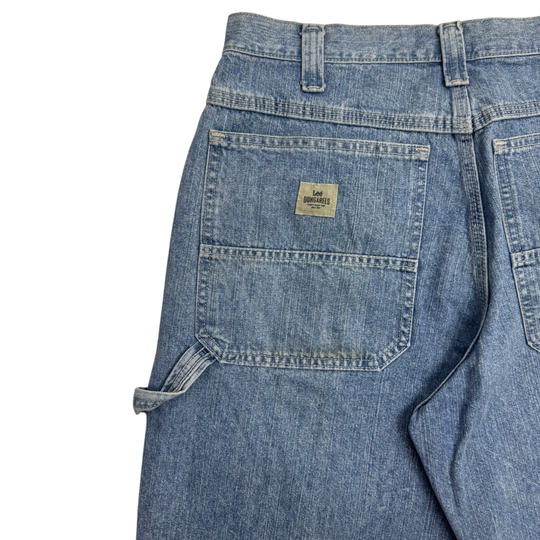 Lee Baggy Carpenter Jorts Mid Indigo