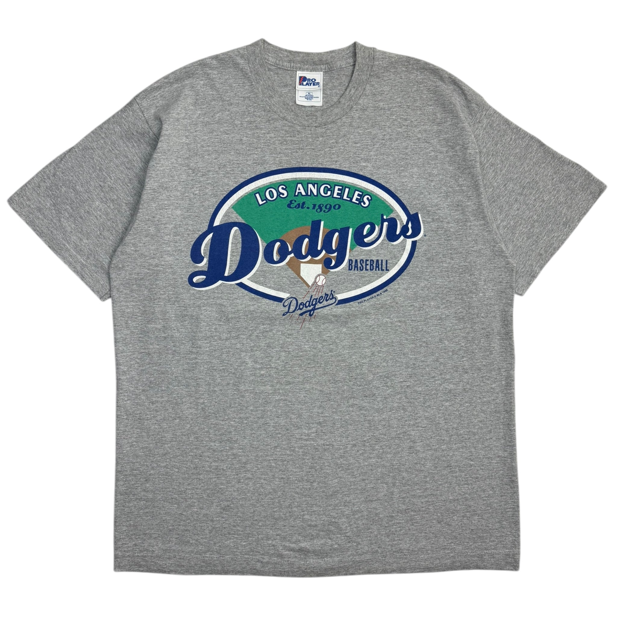 1998 LA Dodgers Baseball Diamond T-Shirt Grey