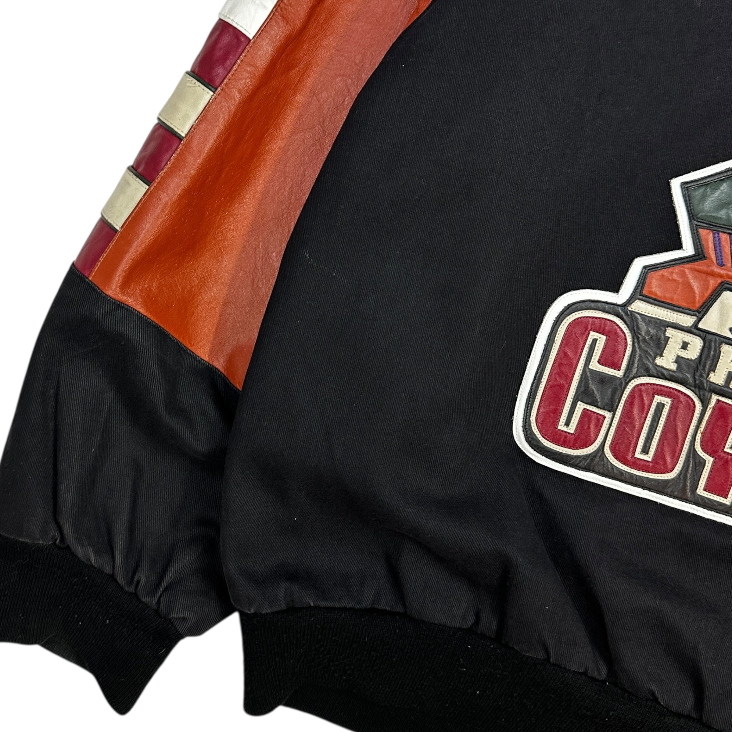 Vintage Jeff Hamilton Phoenix Coyotes Leather Varsity Jacket
