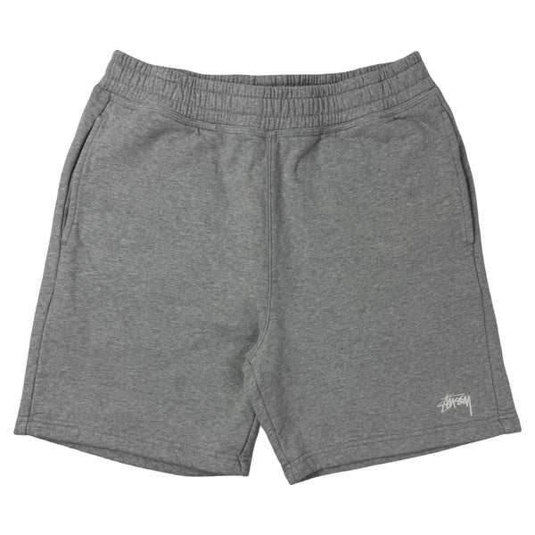 Stussy Overdyed Stock Logo Short Grey Heather