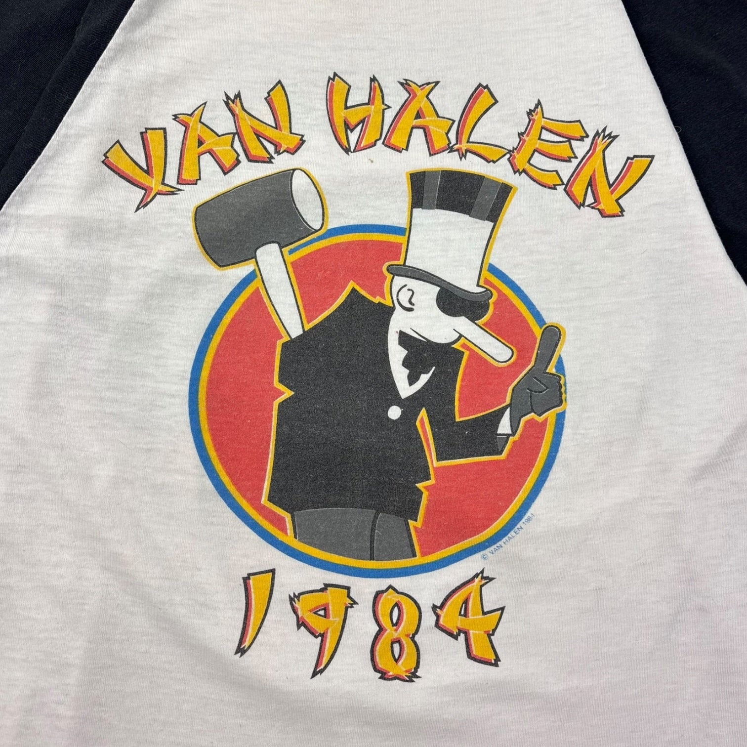1984 Van Halen ‘Tour of the World’ L/S T-Shirt Black/White