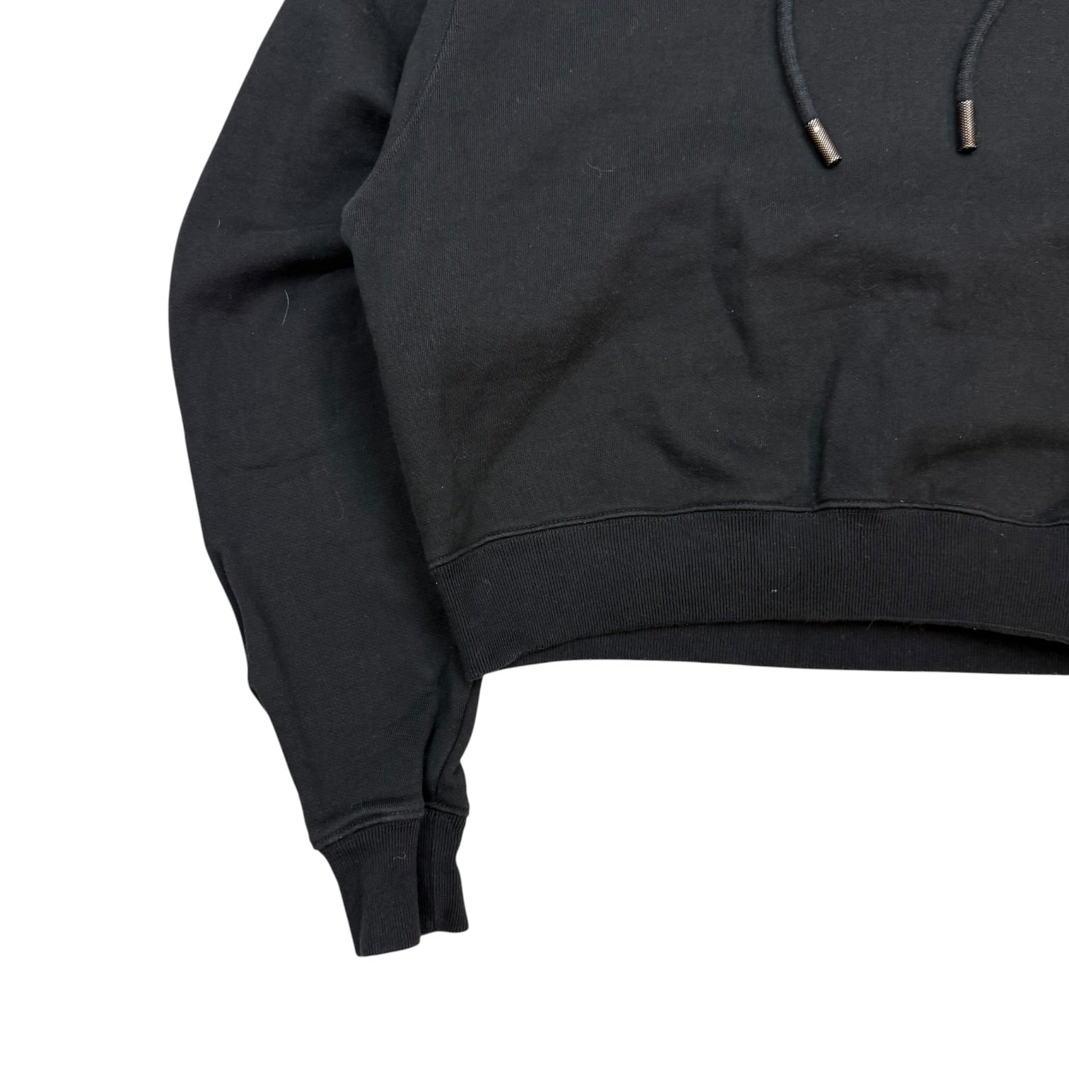 (W) Off-White Arrow Flocked Hoodie Black