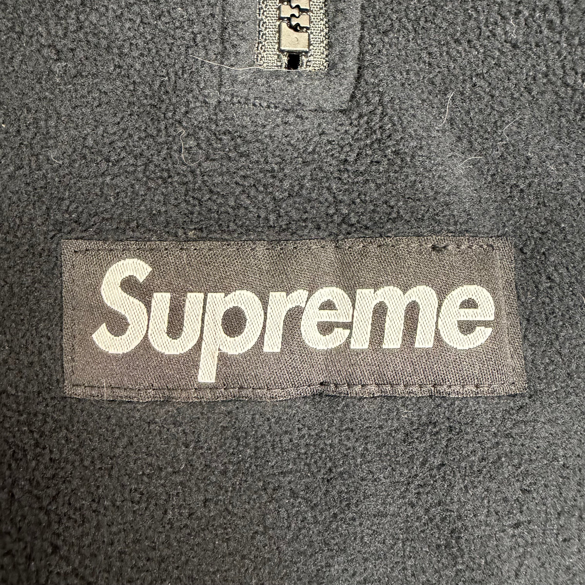 Supreme Polartec Face Mask Half Zip Hooded Sweatshirt Black