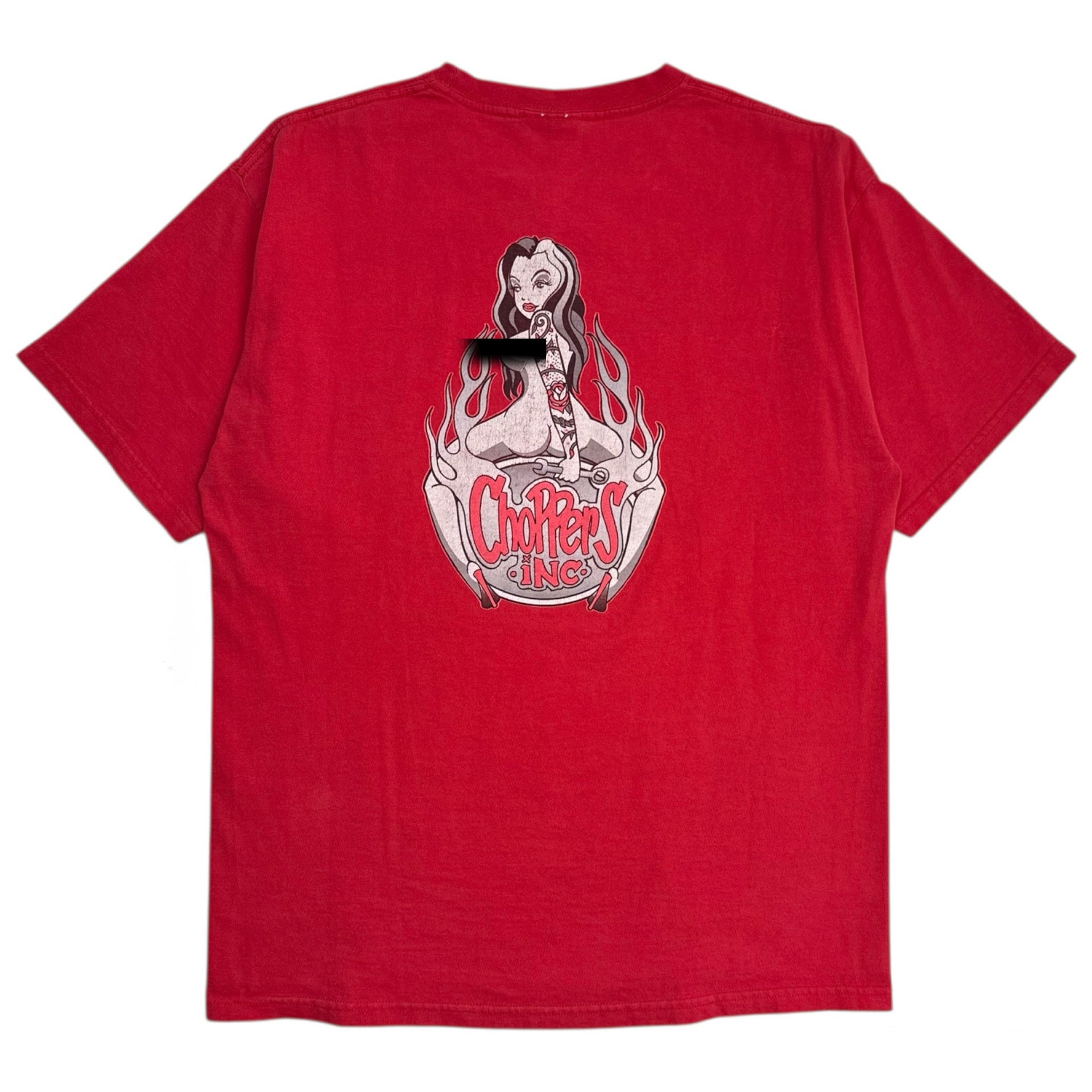 Vintage Y2K Choppers Inc. Pinup Girl T-Shirt