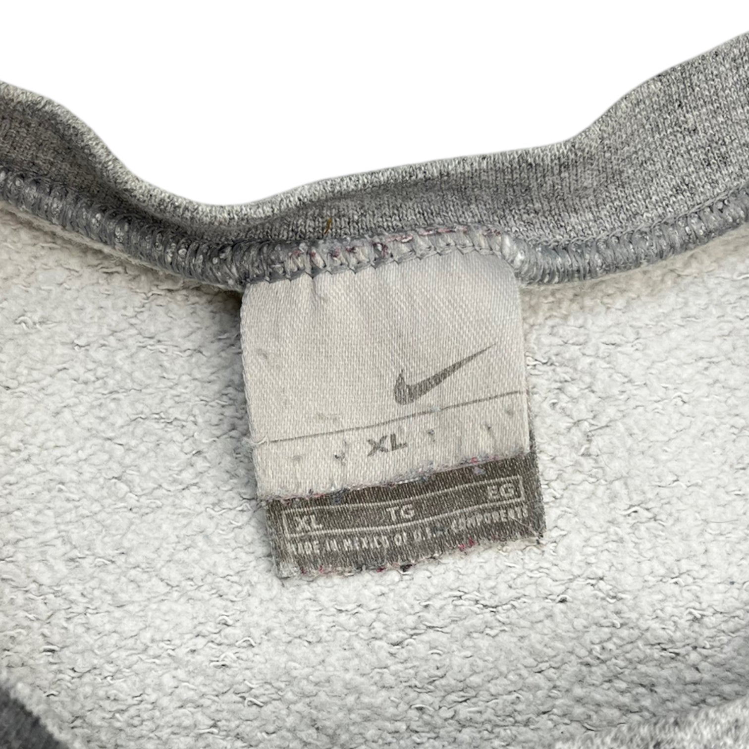 Vintage Nike Mini Side Swoosh Crew Neck Grey