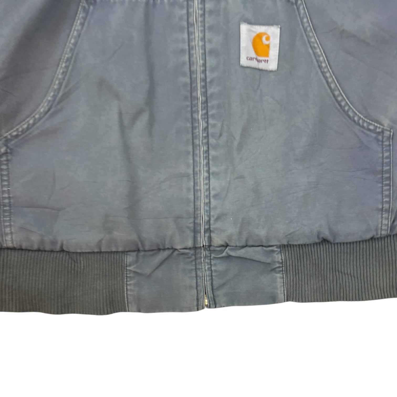 Vintage Carhartt Active Hooded Jacket Slate Grey