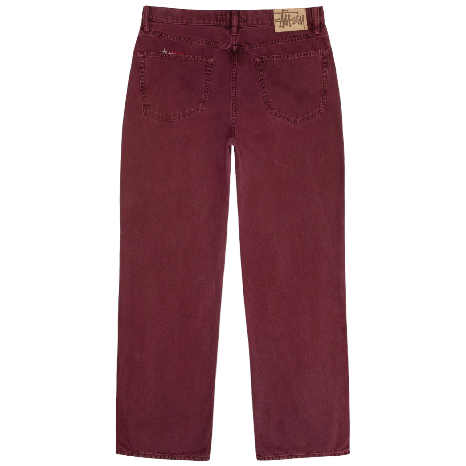 Stüssy Classic Jeans Washed Canvas Wine