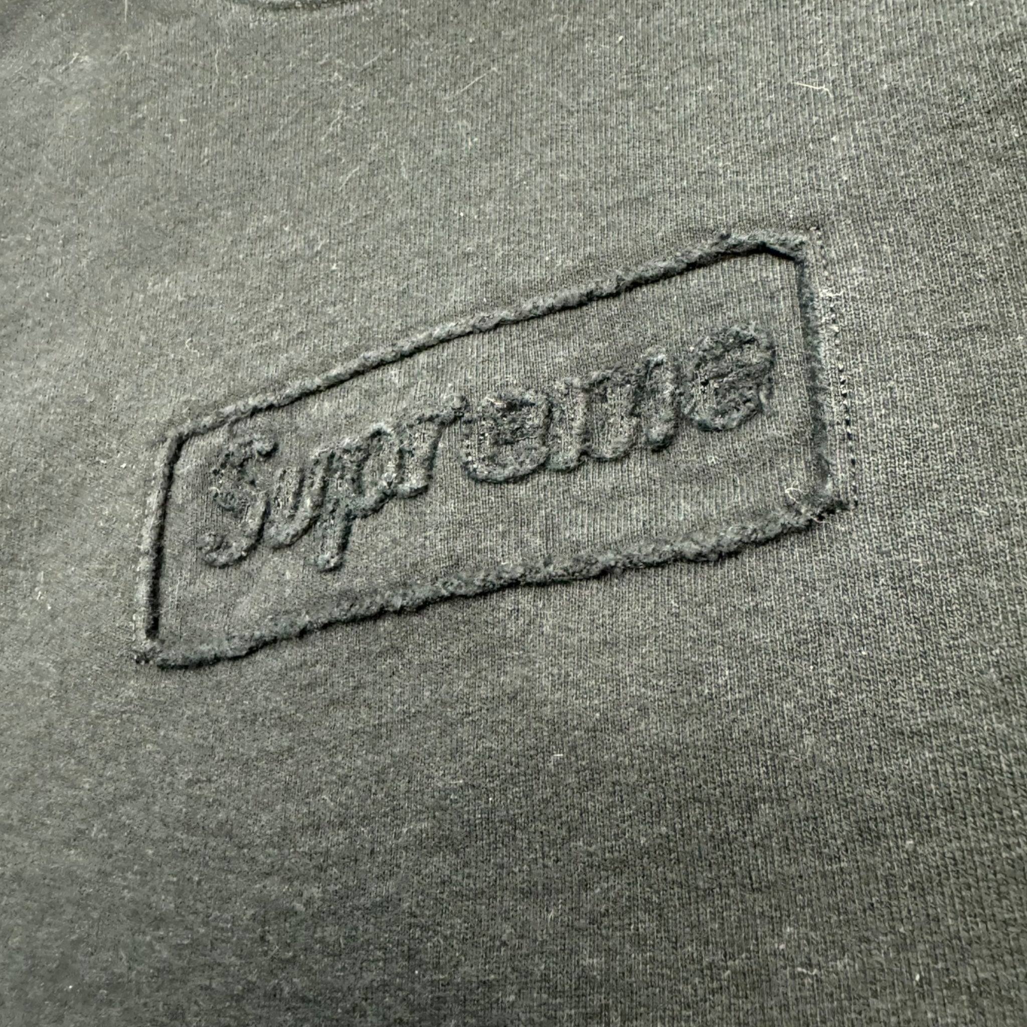 Supreme Cutout Logo Crewneck Black