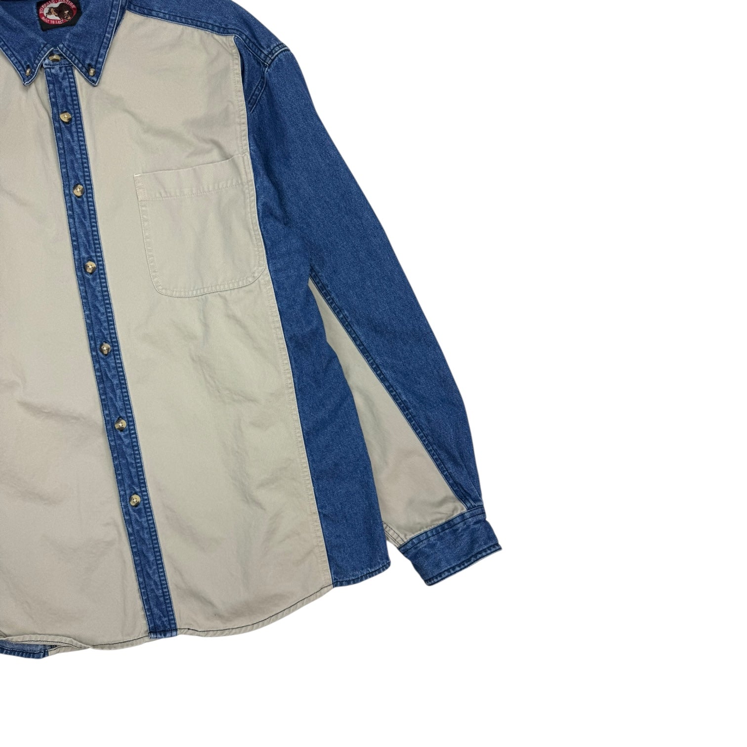 Vintage Buffalo Station Denim Button Up Shirt