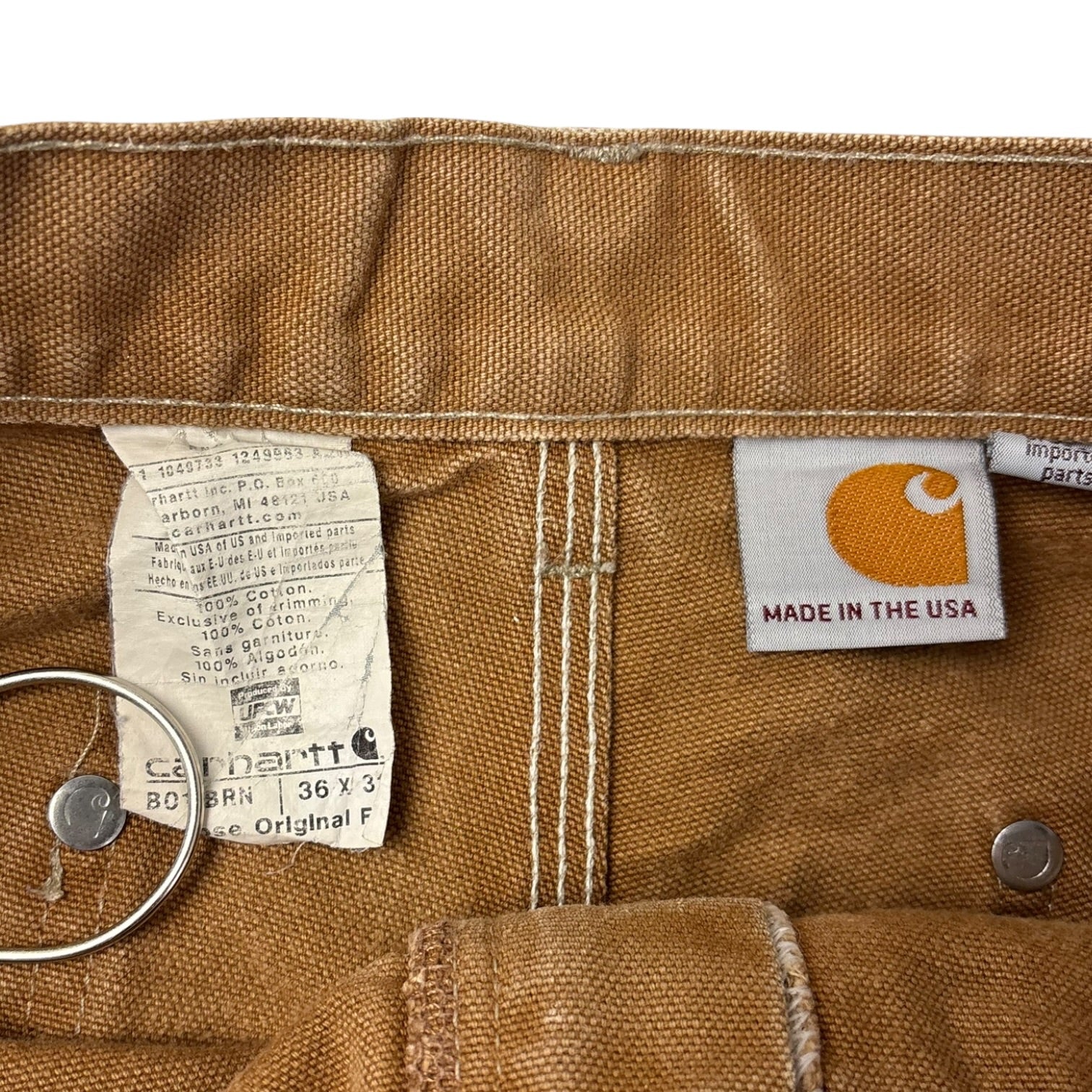 Vintage Carhartt Double Knee Carpenter Pants Tan