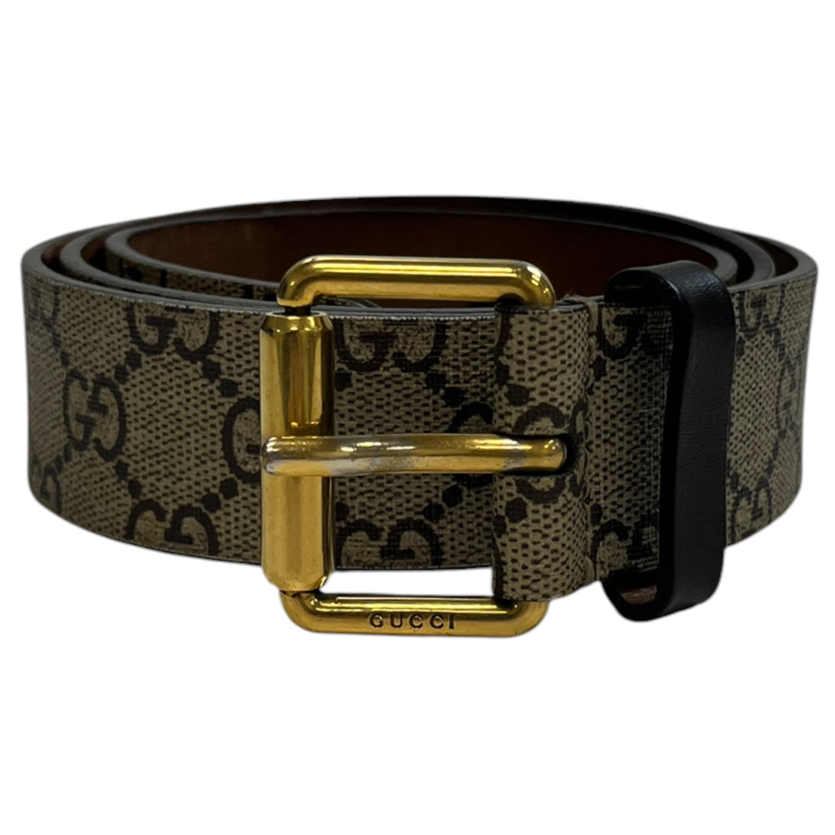 Gucci Kingsnake Print GG Supreme Canvas Belt