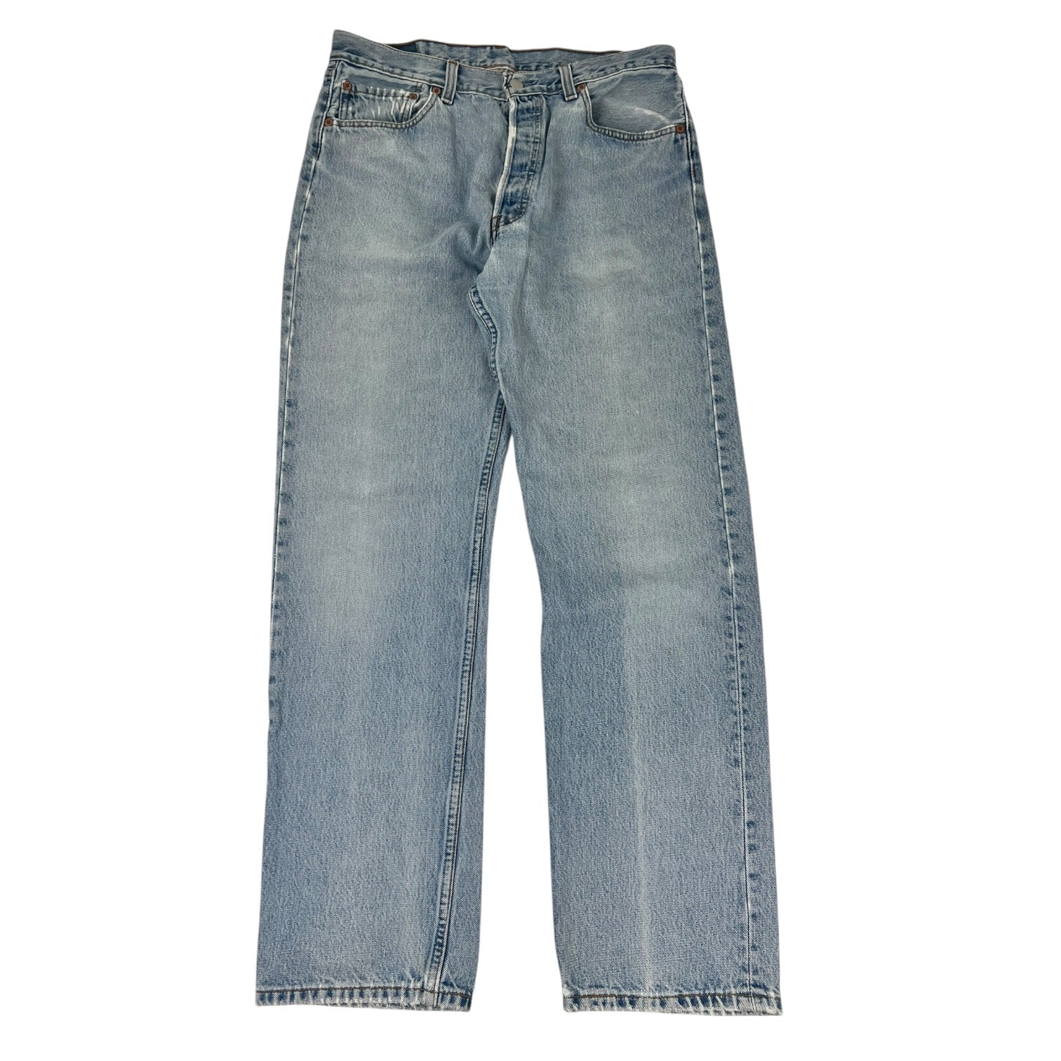 Vintage Levi's 501 Light Wash Straight-Leg Button Fly Closure Jeans
