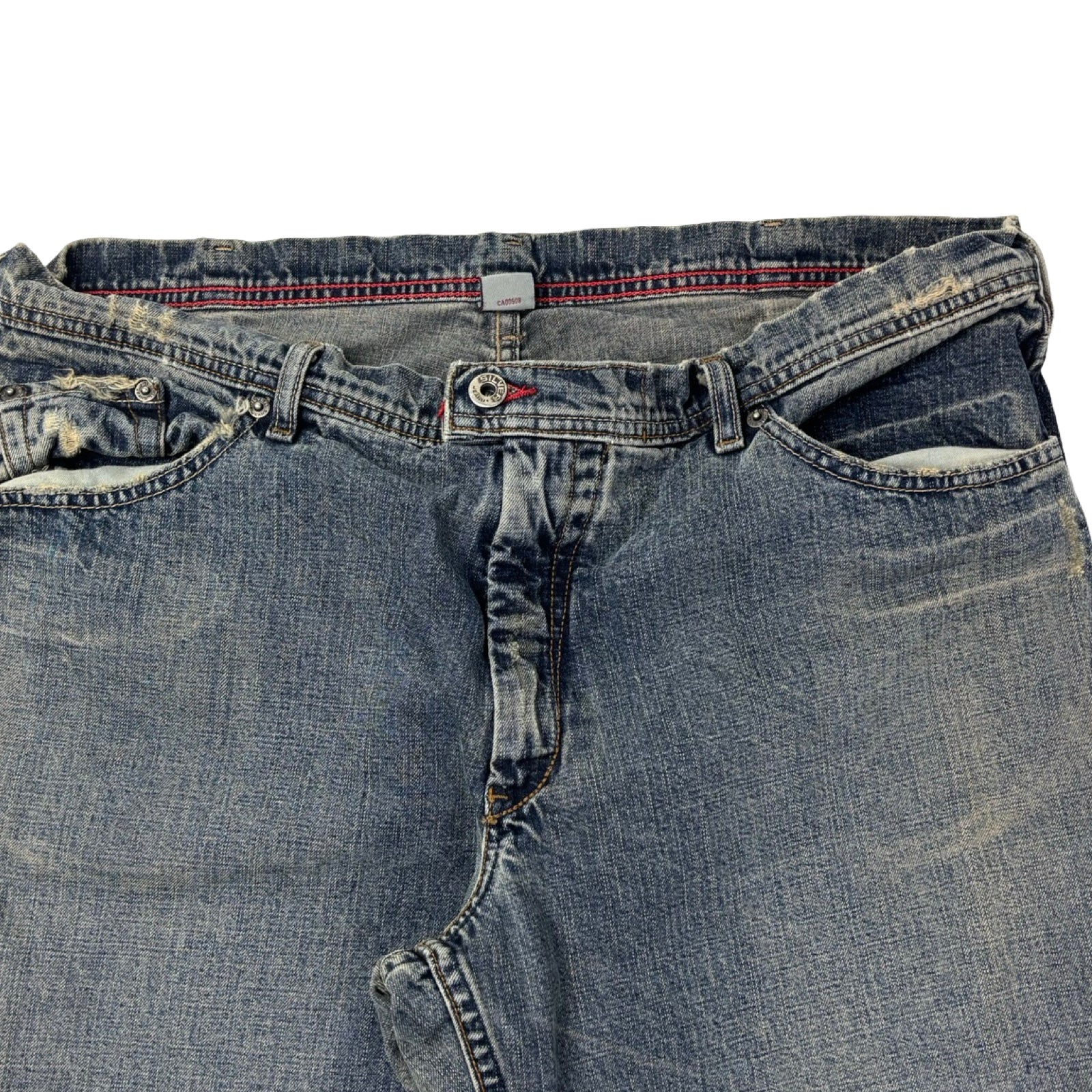 Vintage Y2K Silver Jeans Single Pocket Baggy Denim
