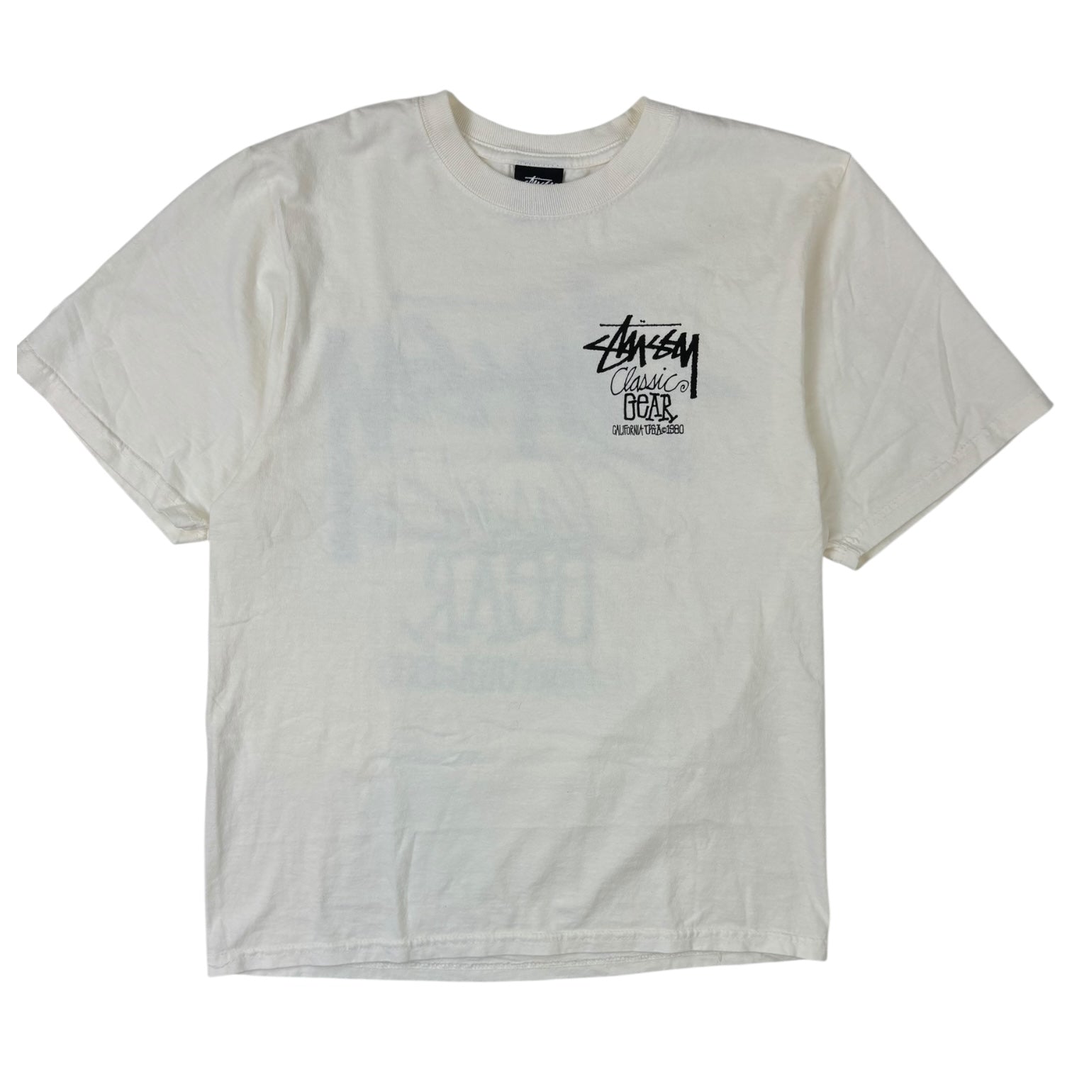 Stussy Classic Gear Pigment Dyed T-Shirt Natural