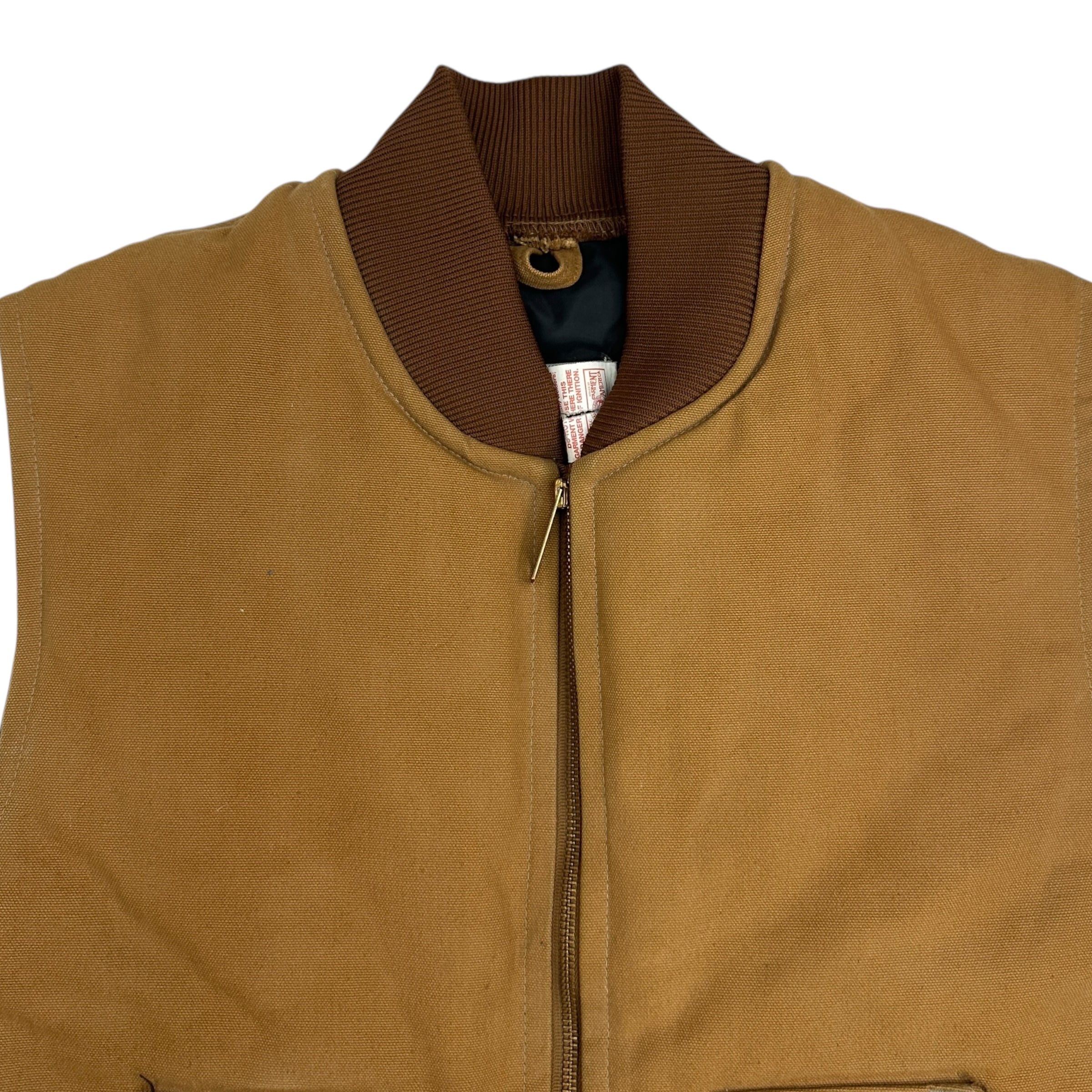 Vintage Carhartt Insulated Vest Tan/Brown