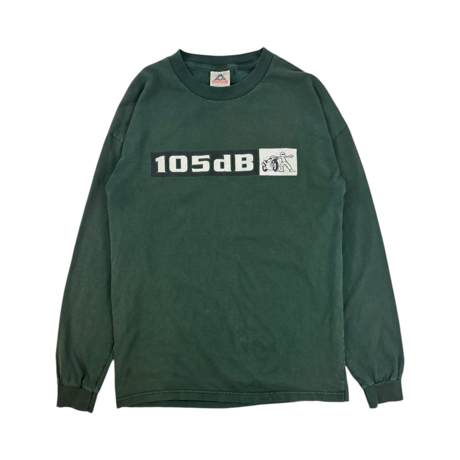 Vintage Y2K 105dB Racing LongSleeve T-Shirt Green