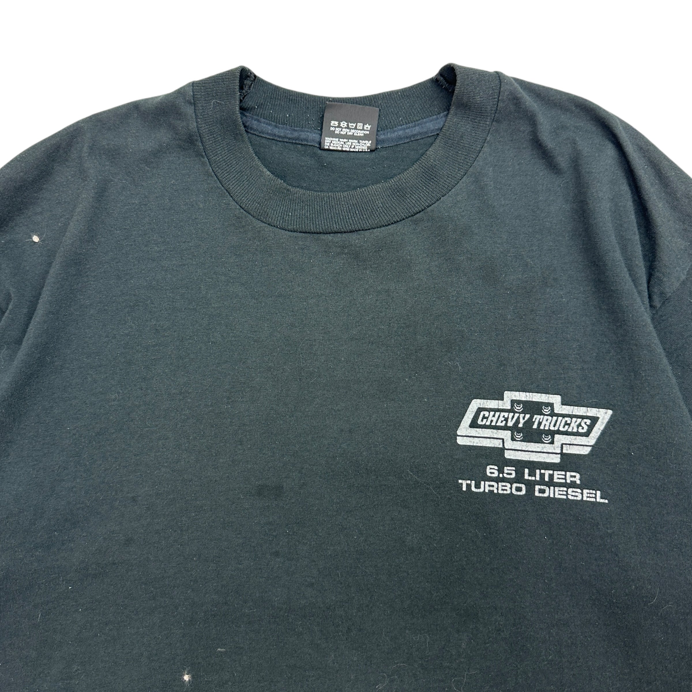 Vintage Cheverolet Trucks 6.5L Diesel Tee Black