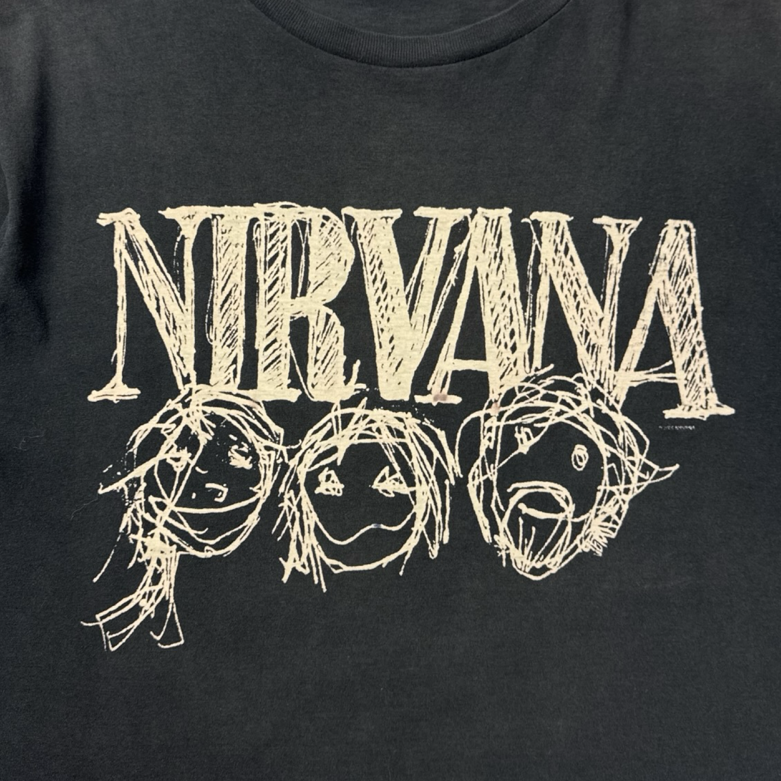 Vintage Nirvana Scribble Grunge Band T-Shirt