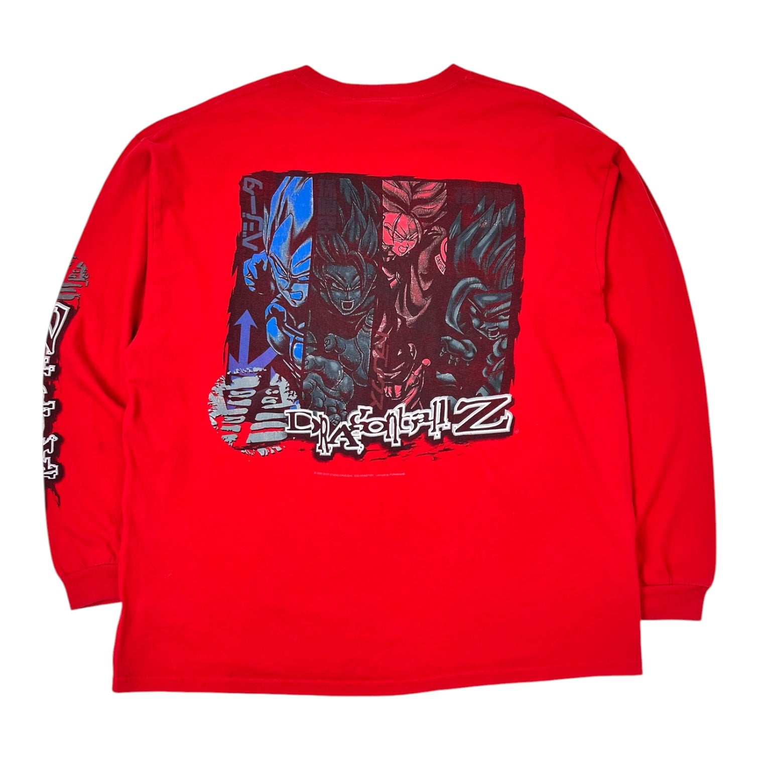 Vintage 2002 DragonballZ Anime Longsleeve T-Shirt Red