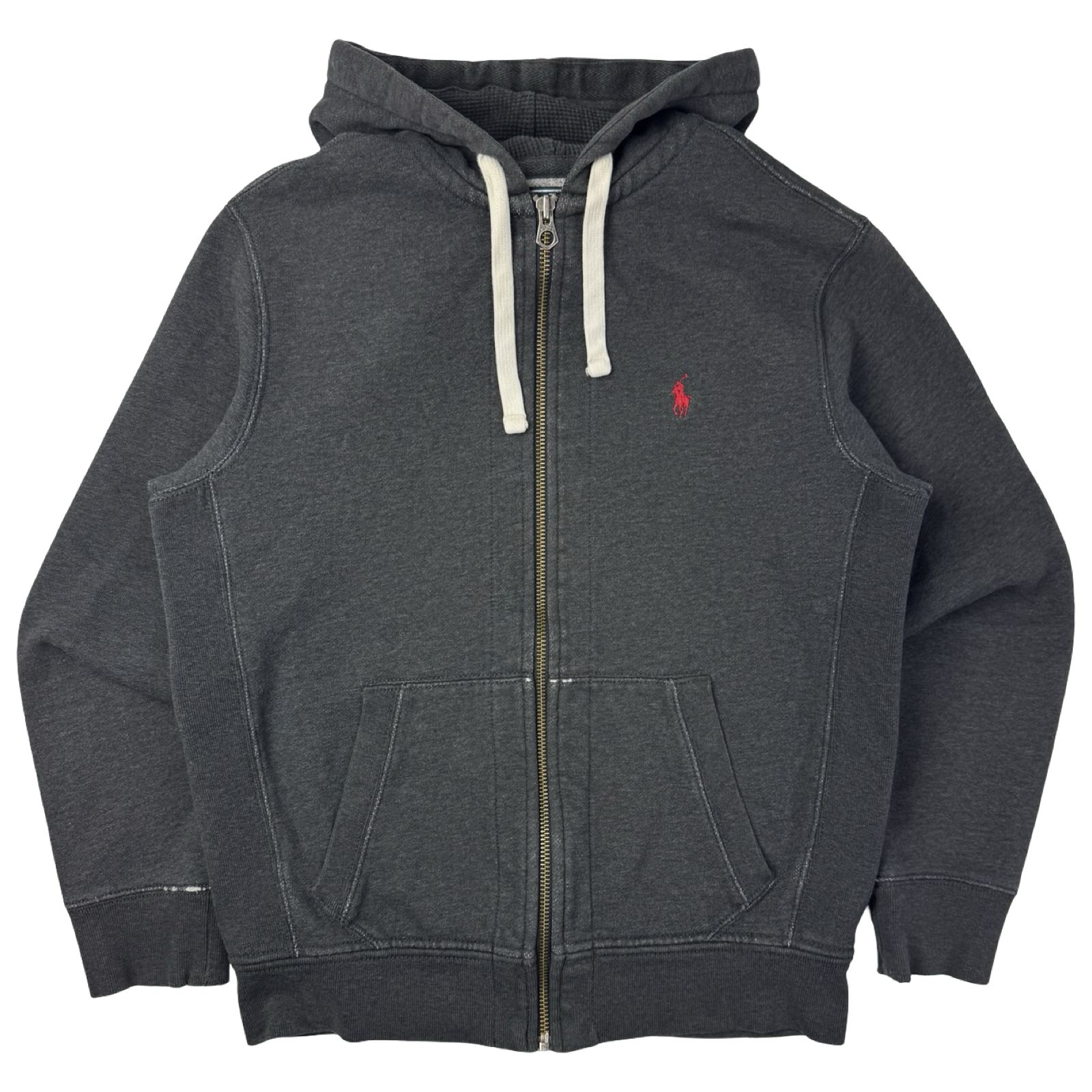 Vintage Polo Ralph Lauren Zip Up Hoodie Grey