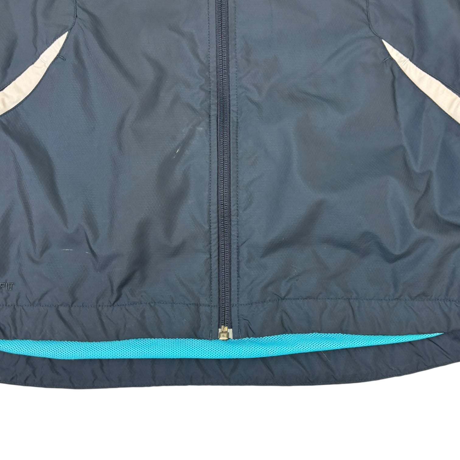 Vintage Nike Striped Windbreaker Dark Grey