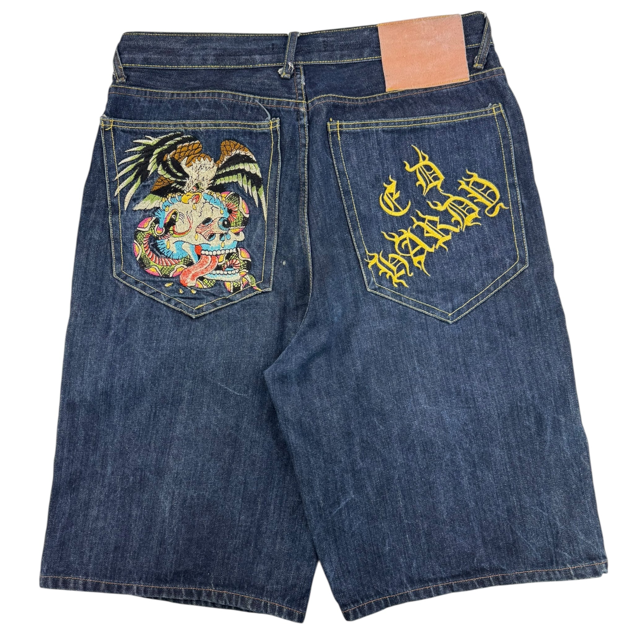 Vintage Y2K Ed Hardy Embroidered Jorts
