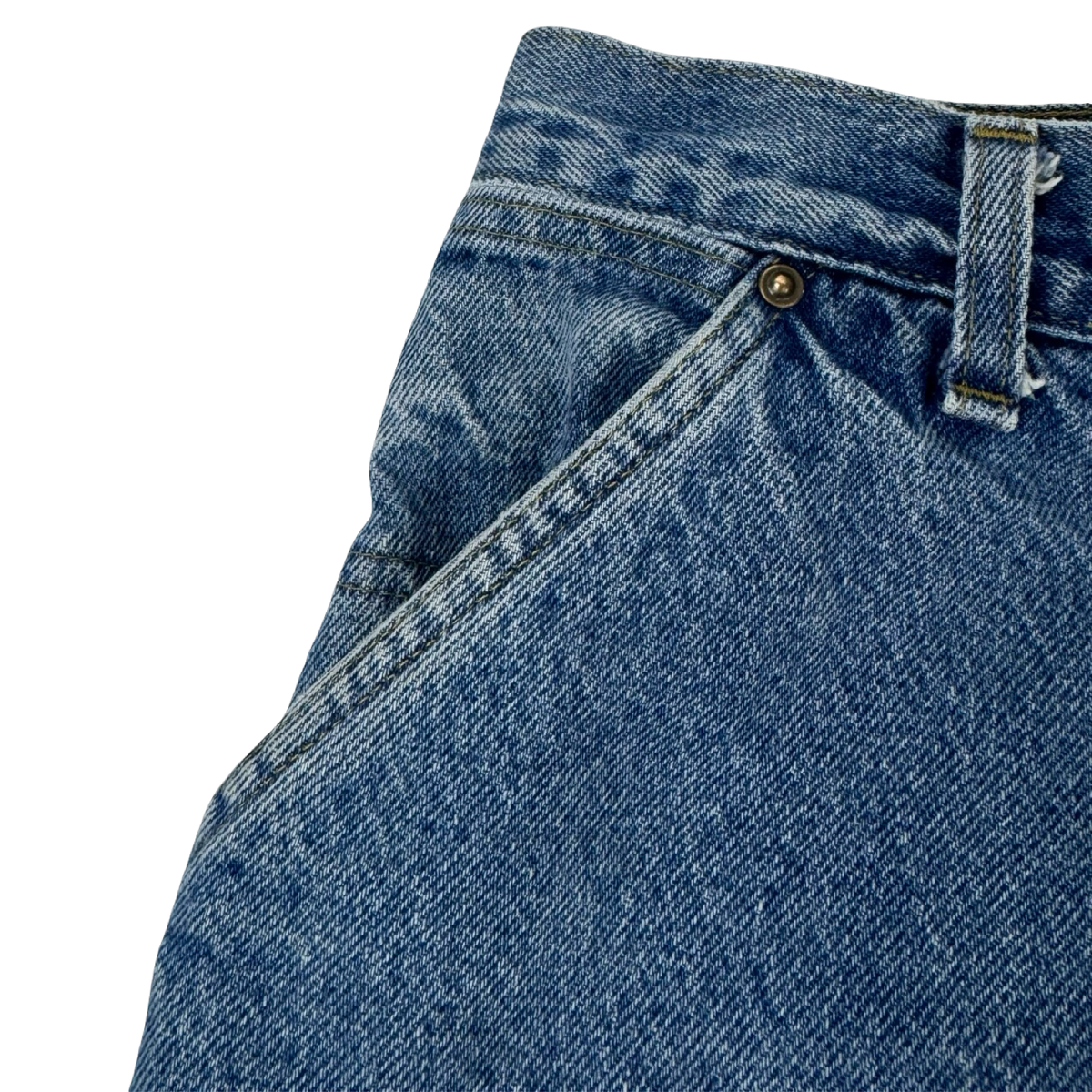 Vintage Carhartt Denim Double Knee Bottoms Faded Blue
