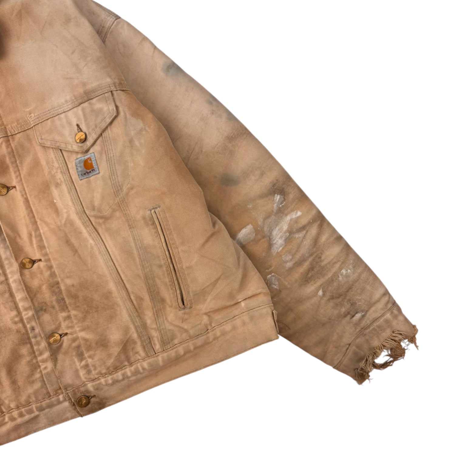 Vintage Carhartt Trucker Jacket Tan