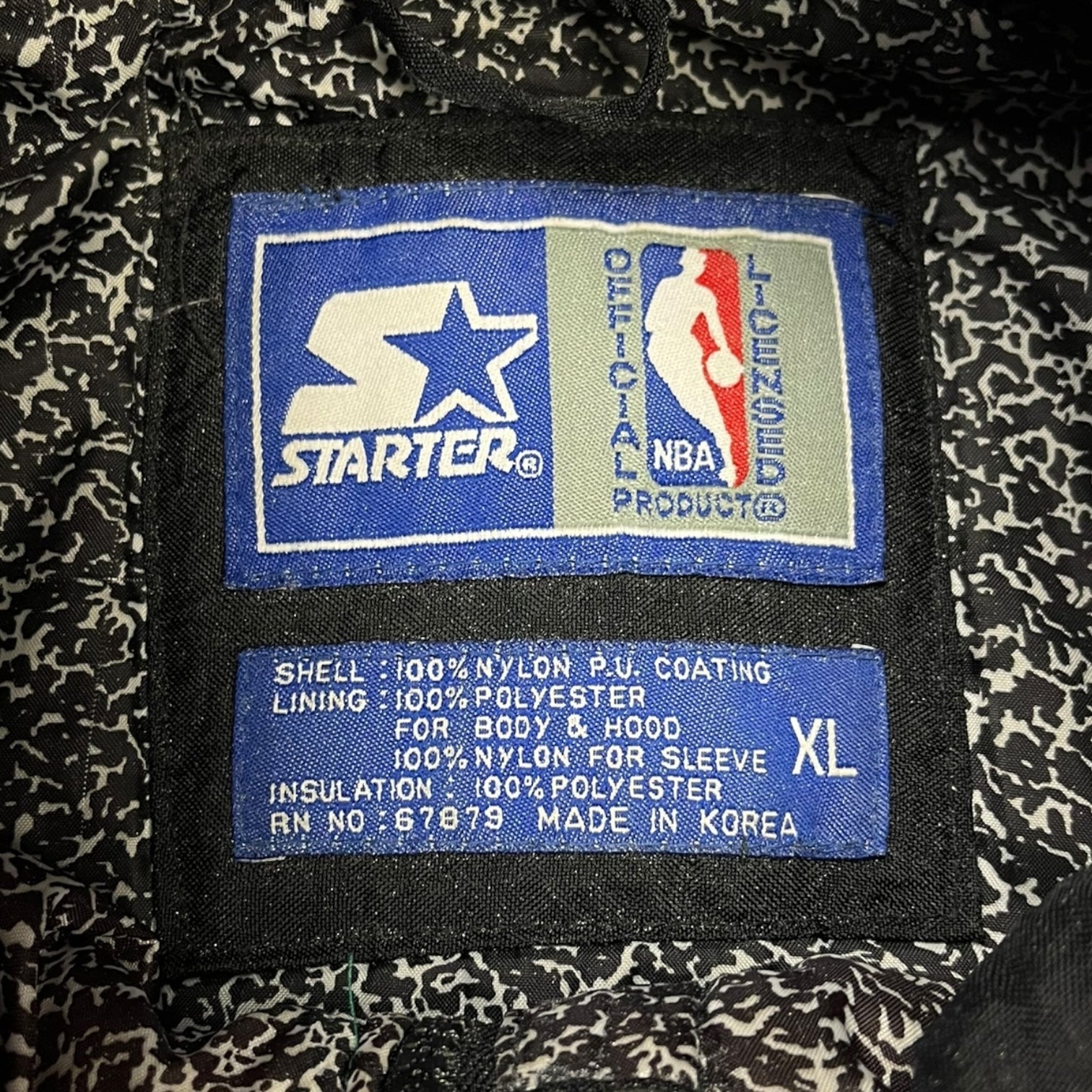 Vintage Starter Chicago Bulls ‘Cement’ Lined NBA Jacket