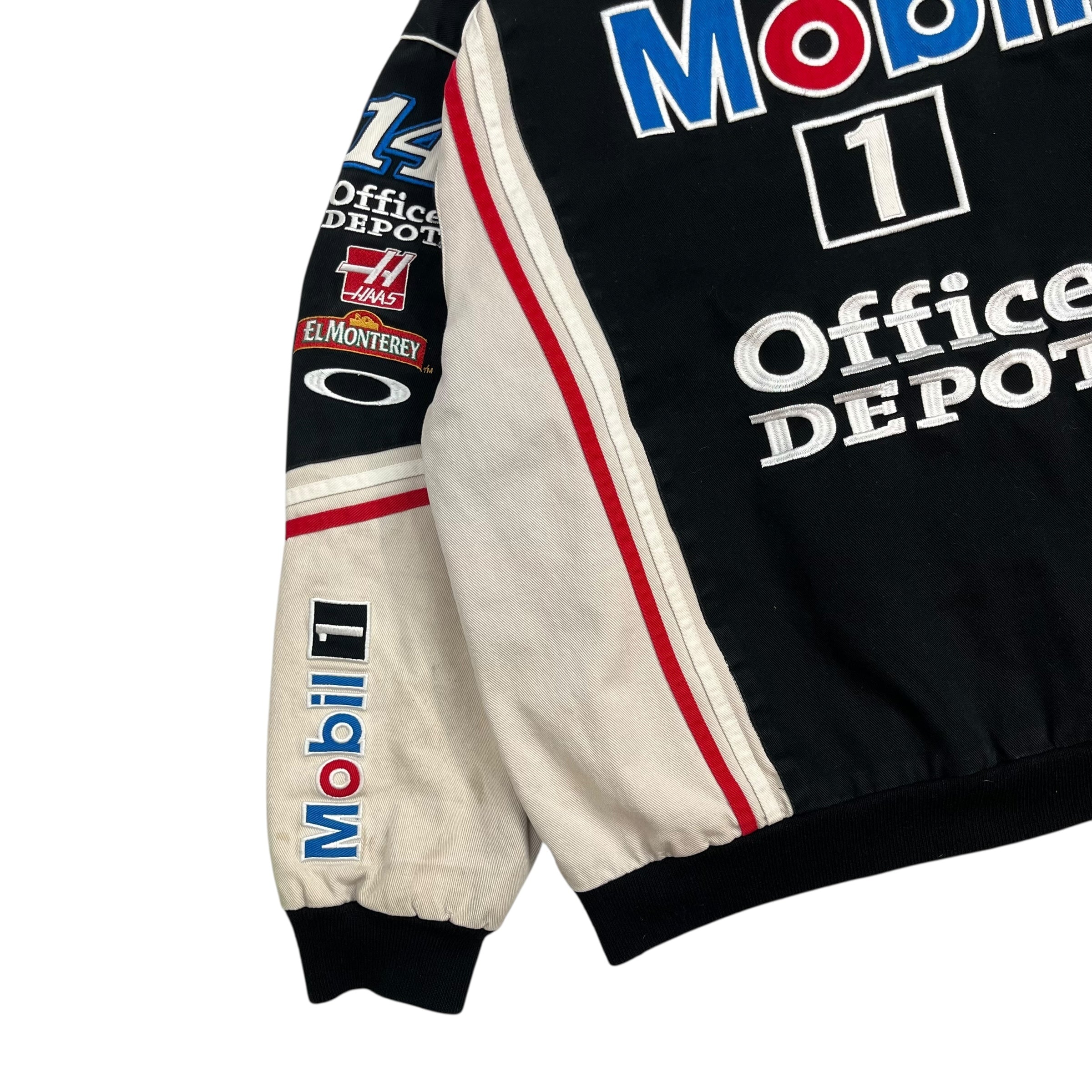 Vintage Tony Stewart NASCAR Racing Jacket Black/White