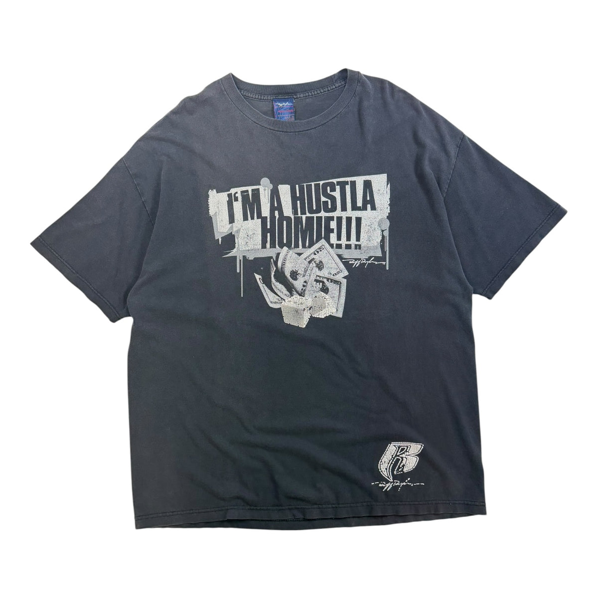 Vintage Ruff Ryders "Hustla Homie" T-Shirt Black