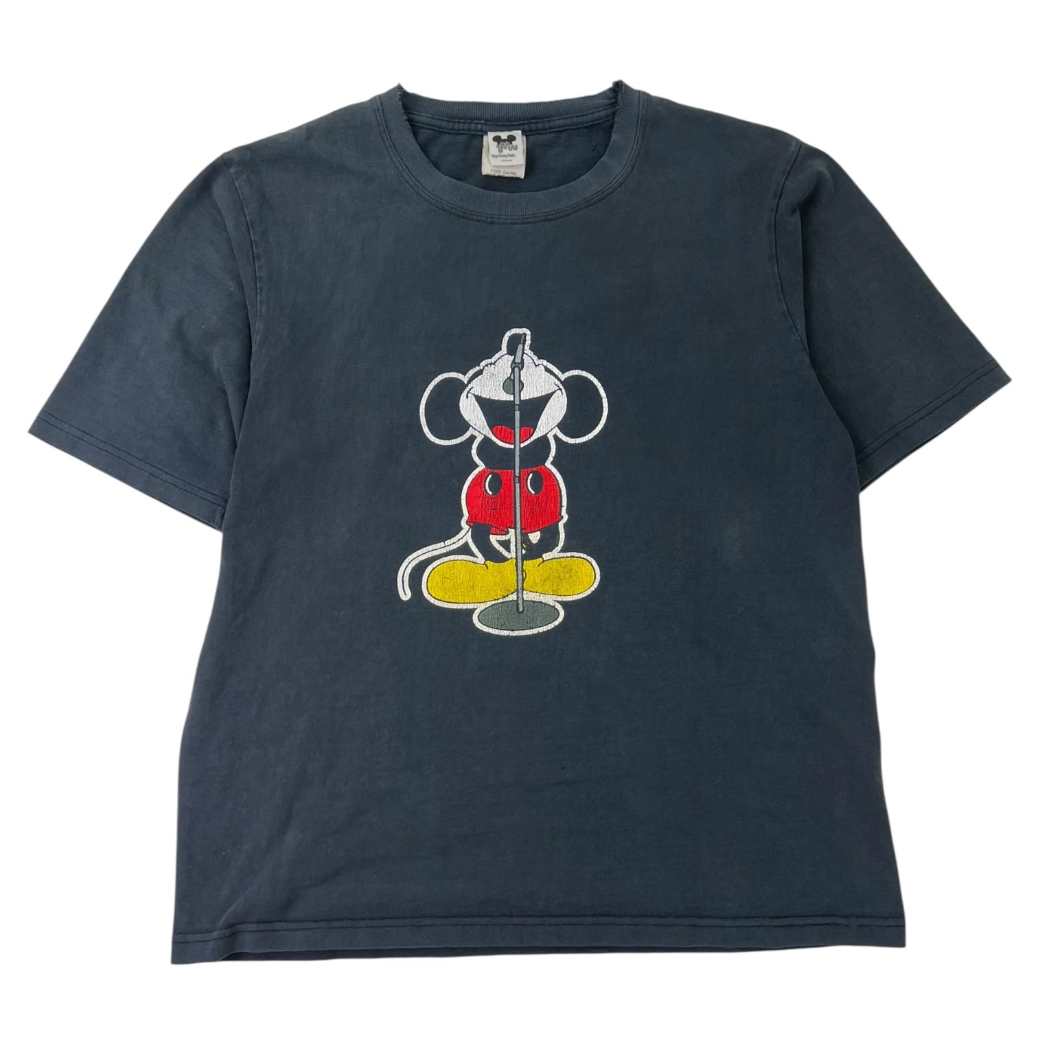 Number (N)ine Mickey Mouse Tokyo Mickey Weeks T-Shirt Washed Black