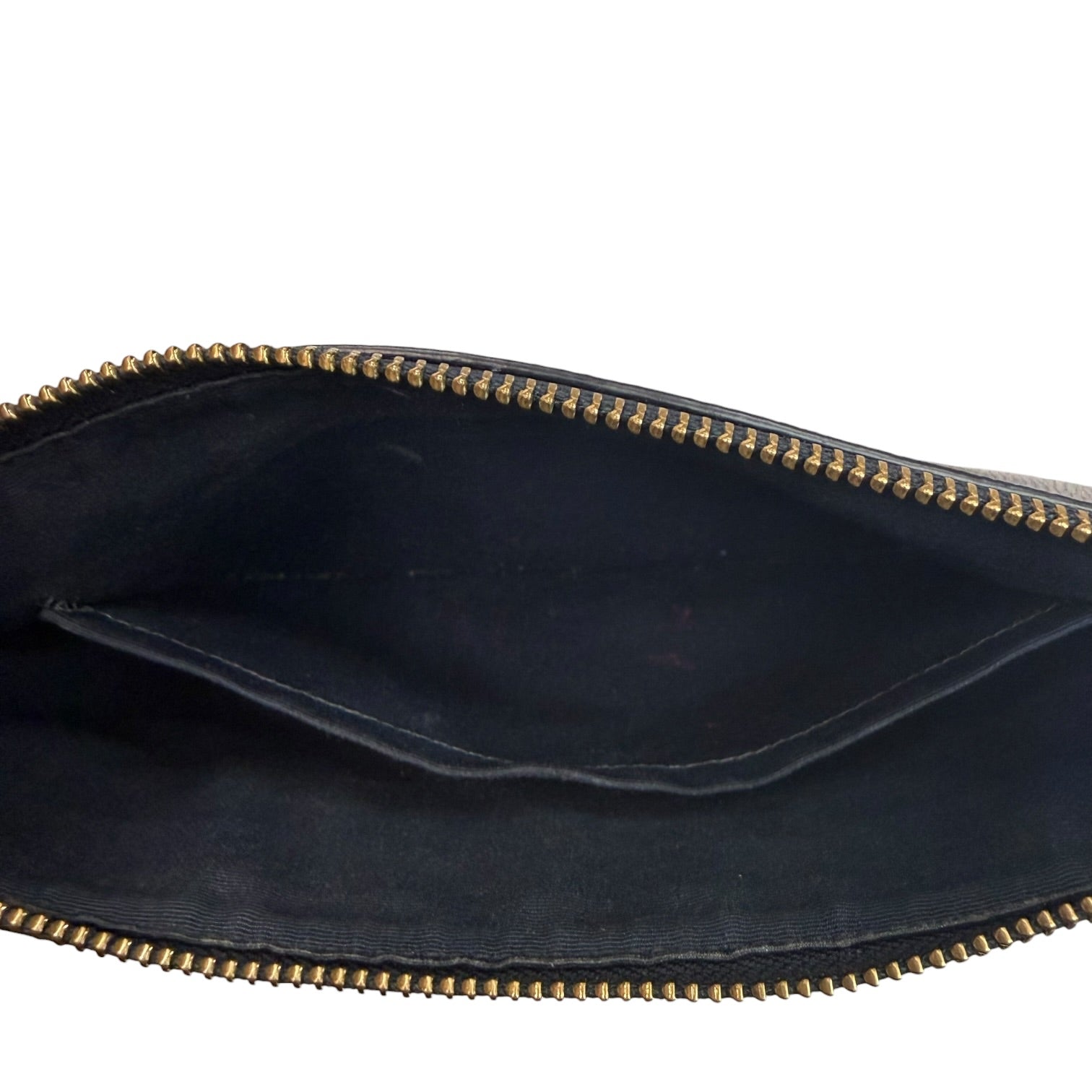 (W) Vintage Coach Leather CrossBody Bag Black