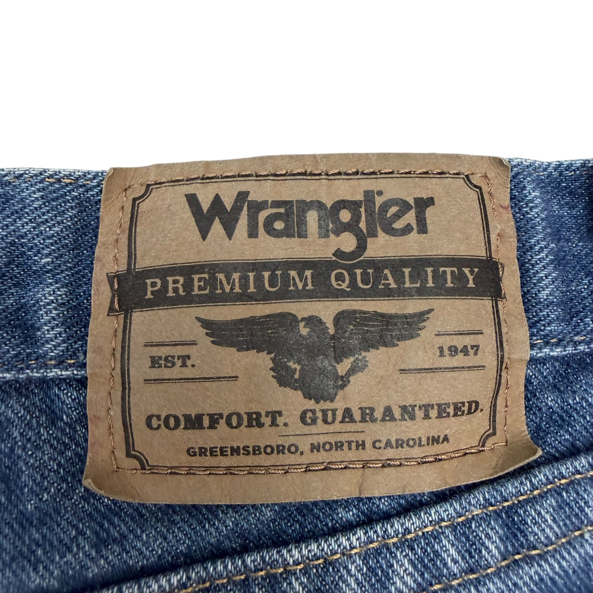 Vintage Wrangler Denim Carpenter Shorts Dark Blue