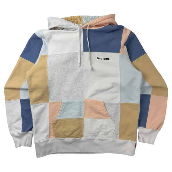 Supreme Patchwork Hoodie White (FW17)